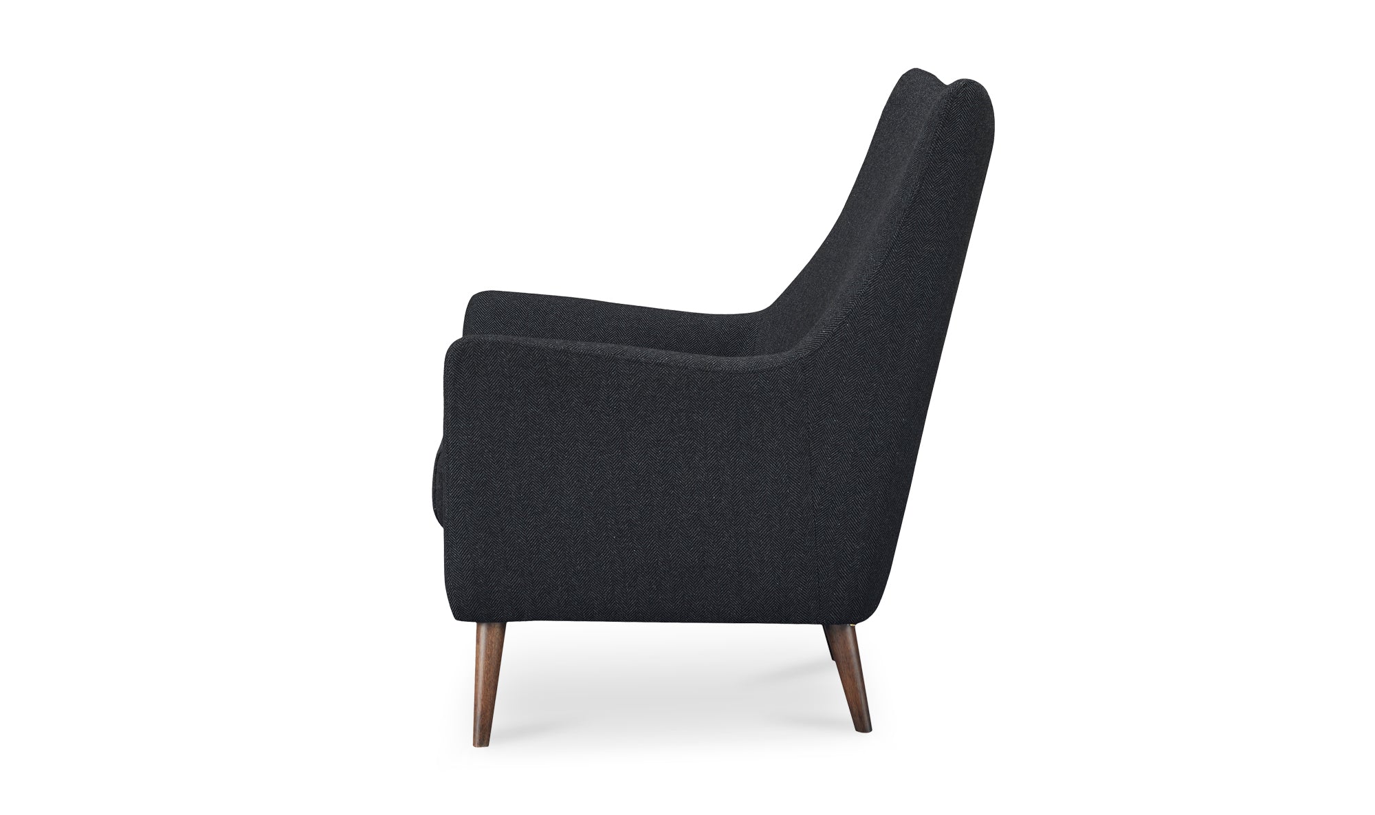 Fisher Armchair Wool Blend Charcoal