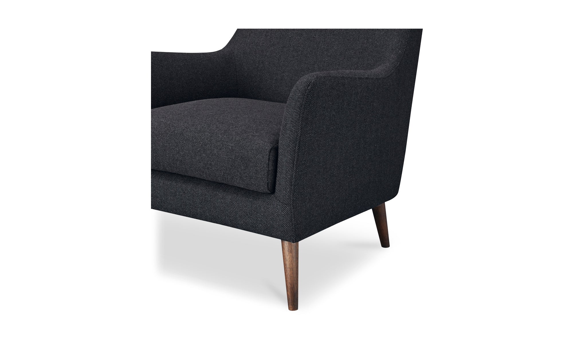 Fisher Armchair Wool Blend Charcoal