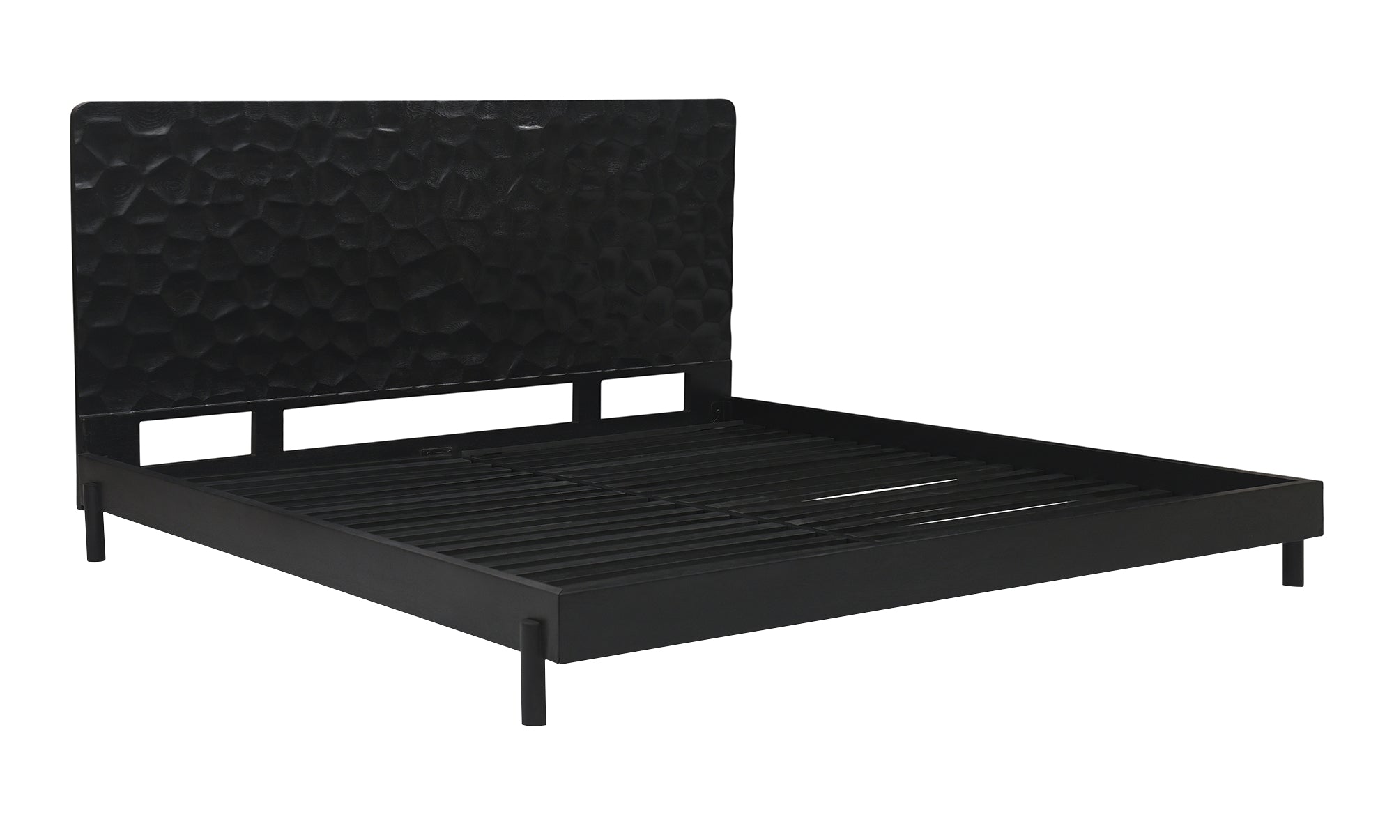 Misaki Queen Bed Black