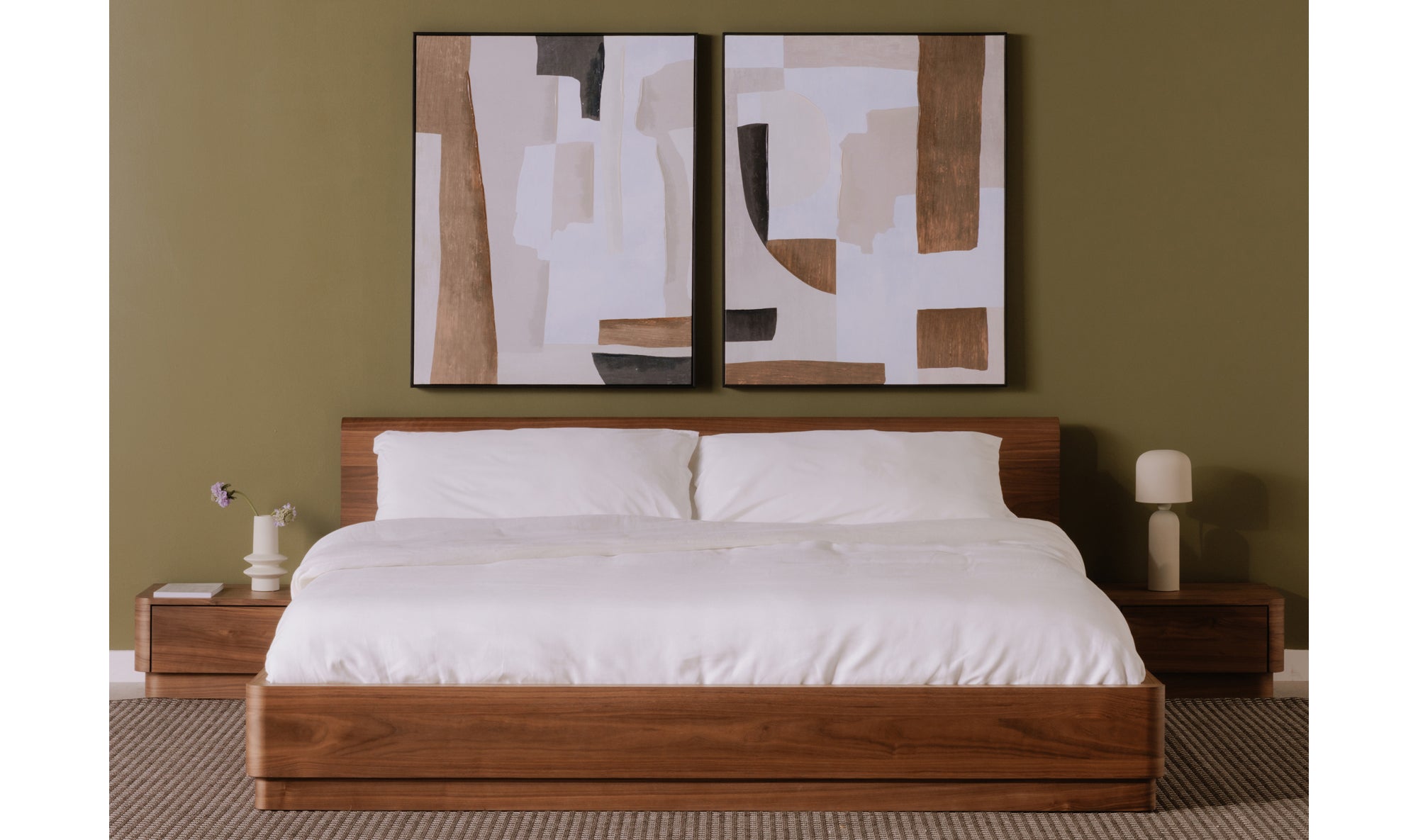 Round Off Bed Light Oak