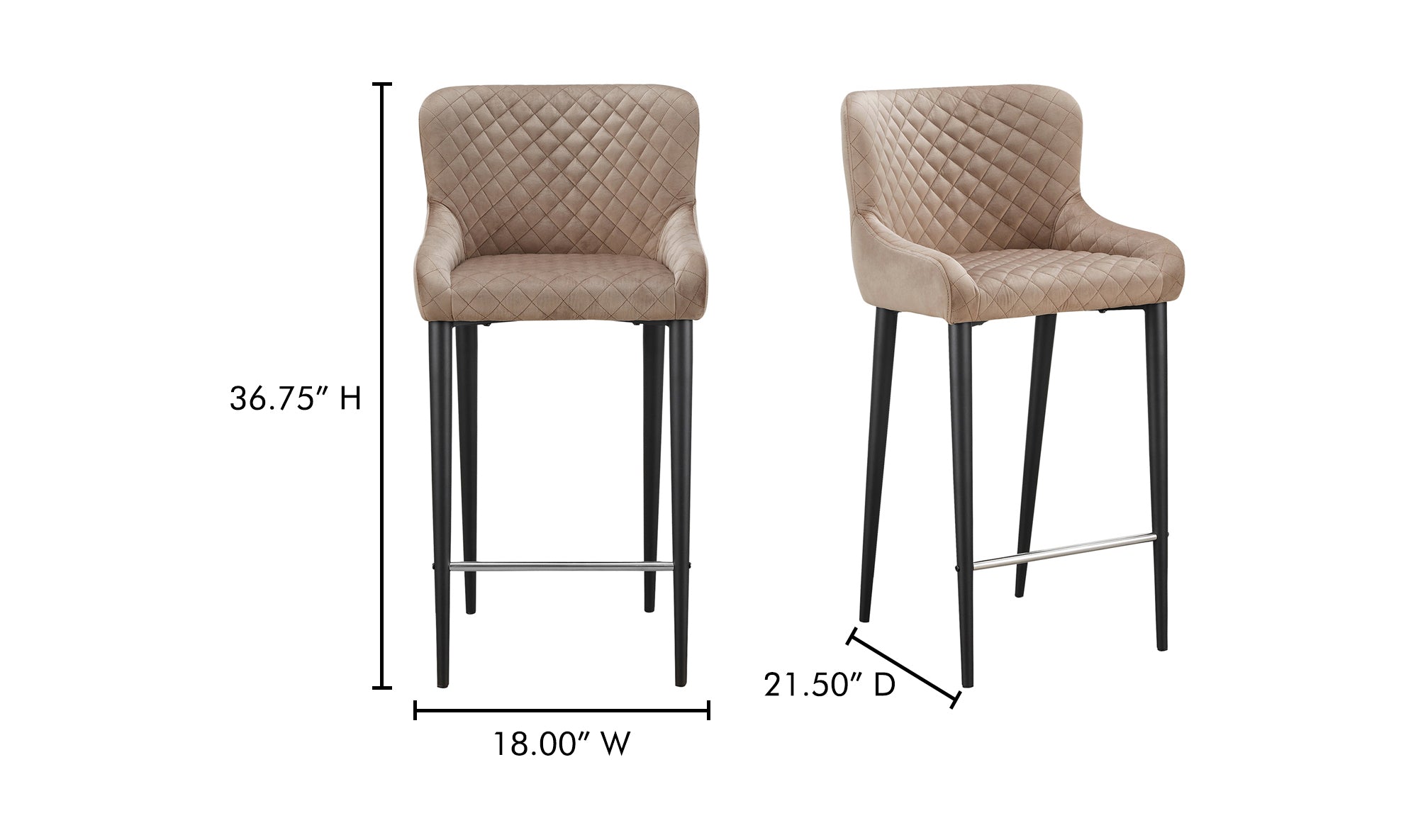 Etta Counter Stool Light Brown