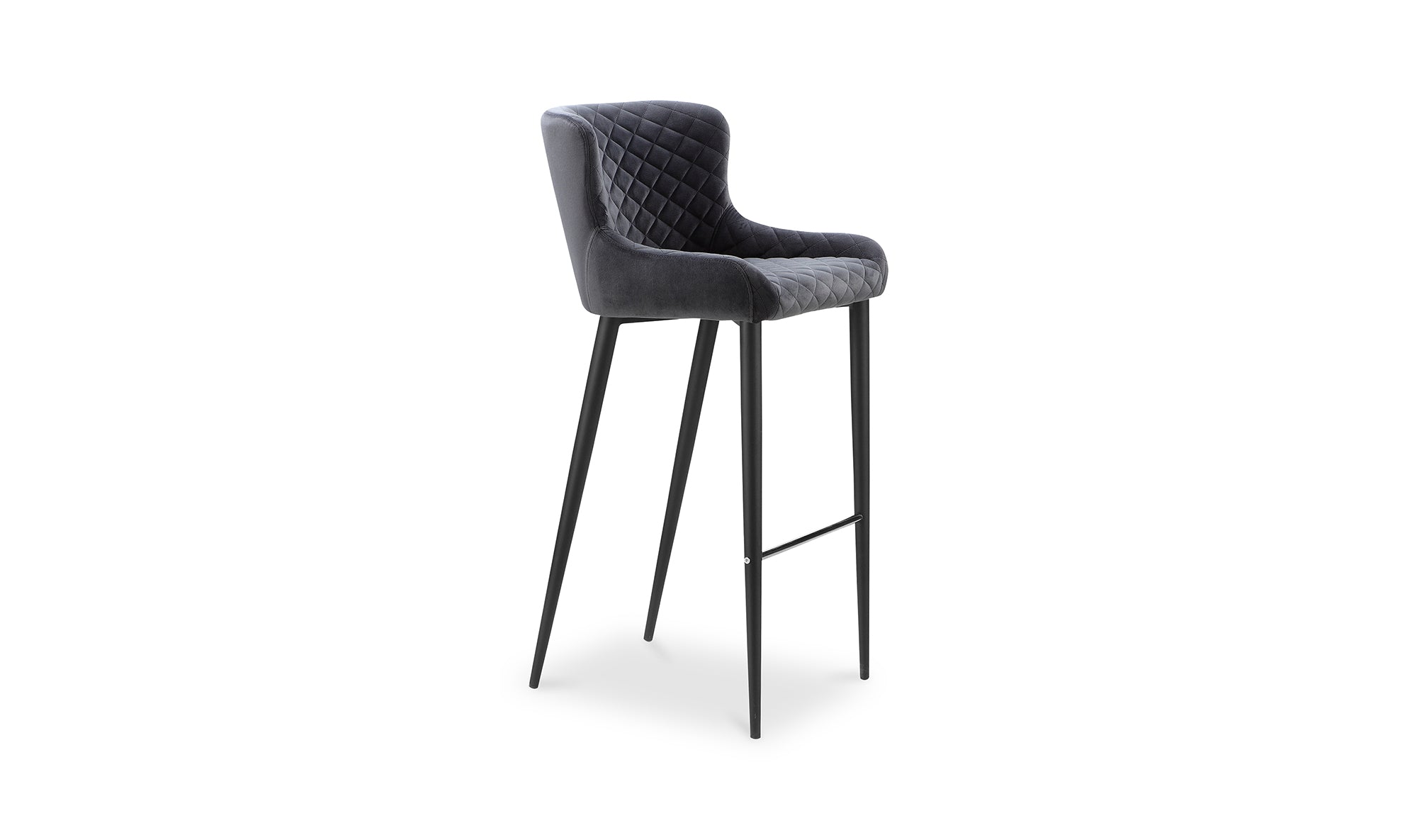 Etta Bar Stool Dark Grey