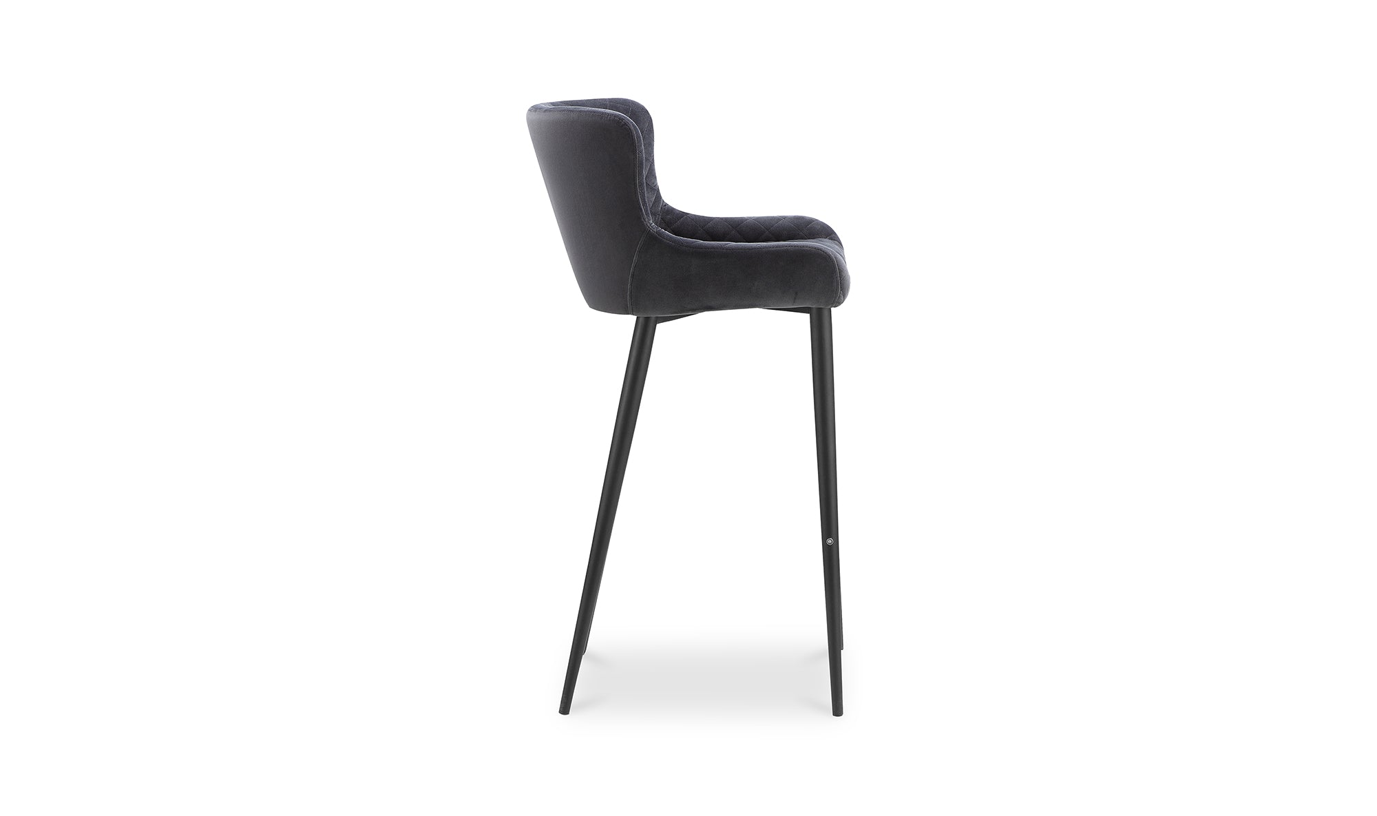 Etta Bar Stool Dark Grey