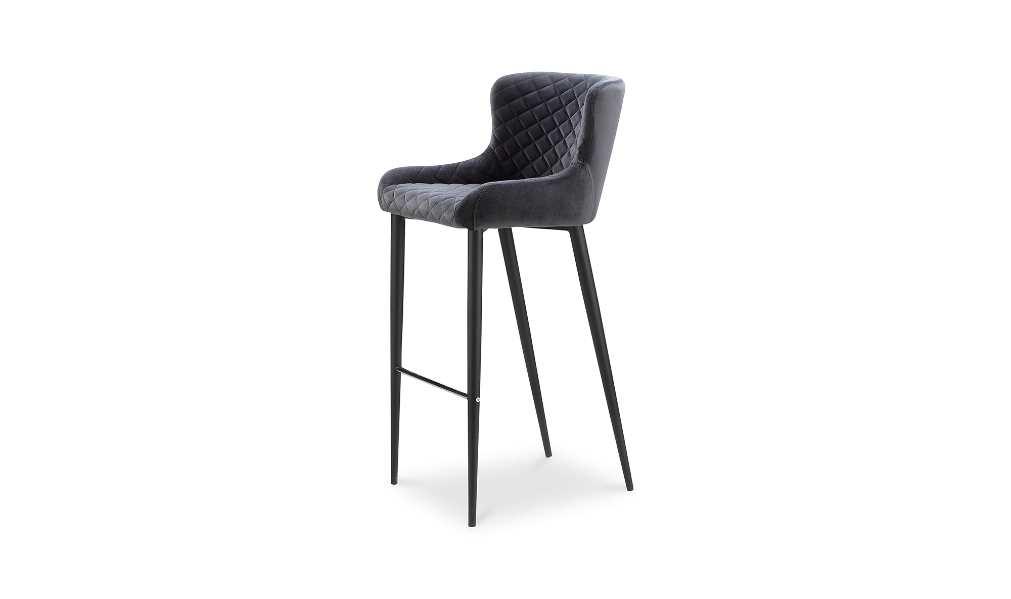 Etta Bar Stool Dark Grey