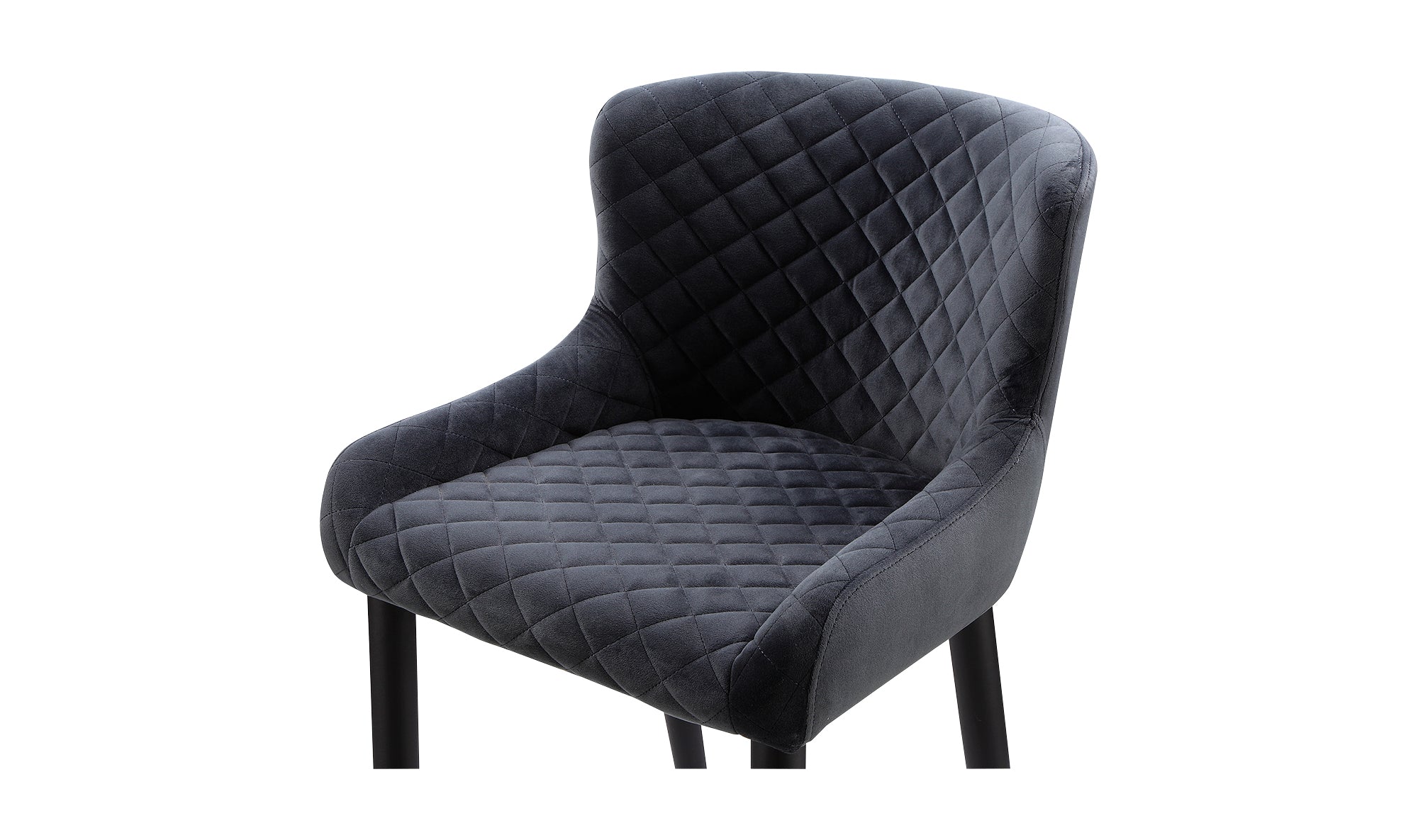 Etta Bar Stool Dark Grey