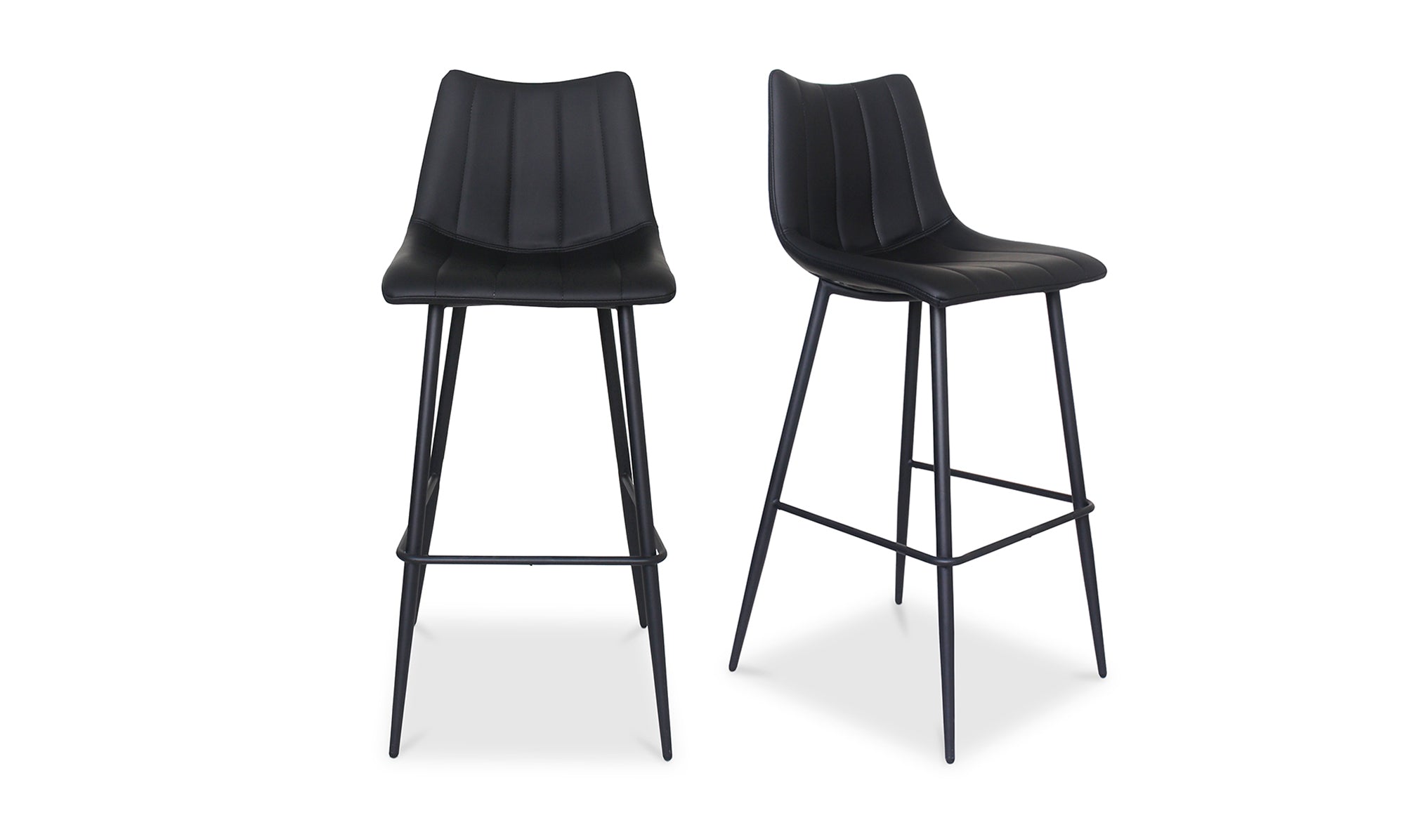 Alibi Bar Stool Matte Black-Set of Two