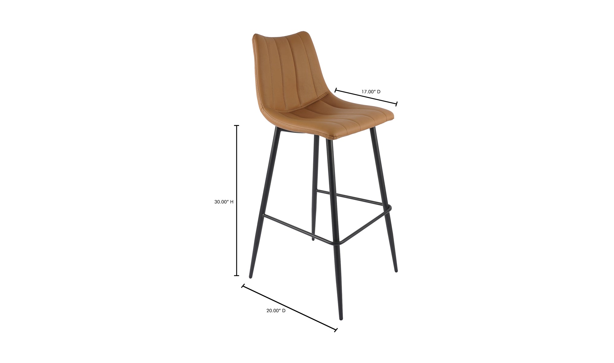 Alibi Bar Stool Tan -Set of Two
