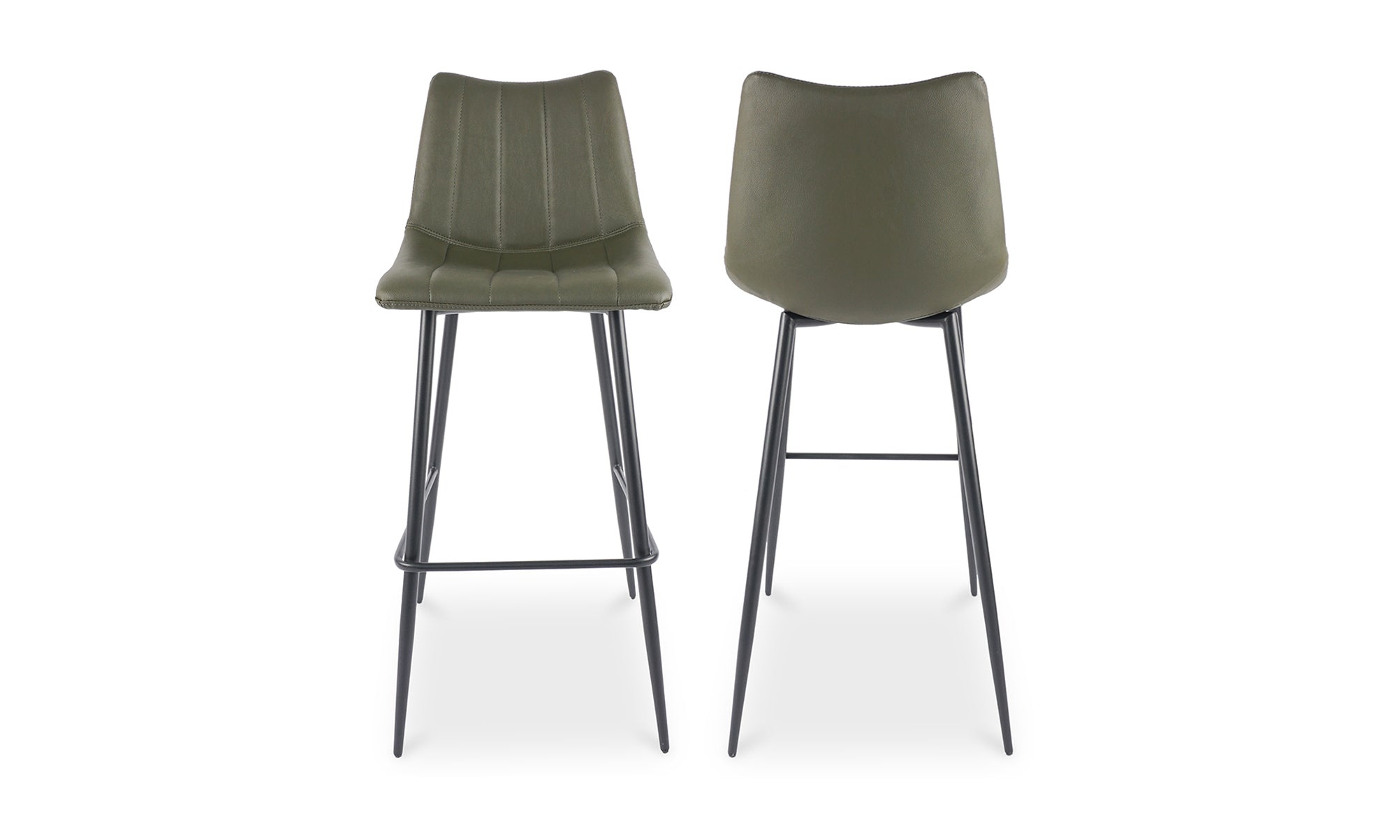 Alibi Bar Stool Dark Green-Set of Two