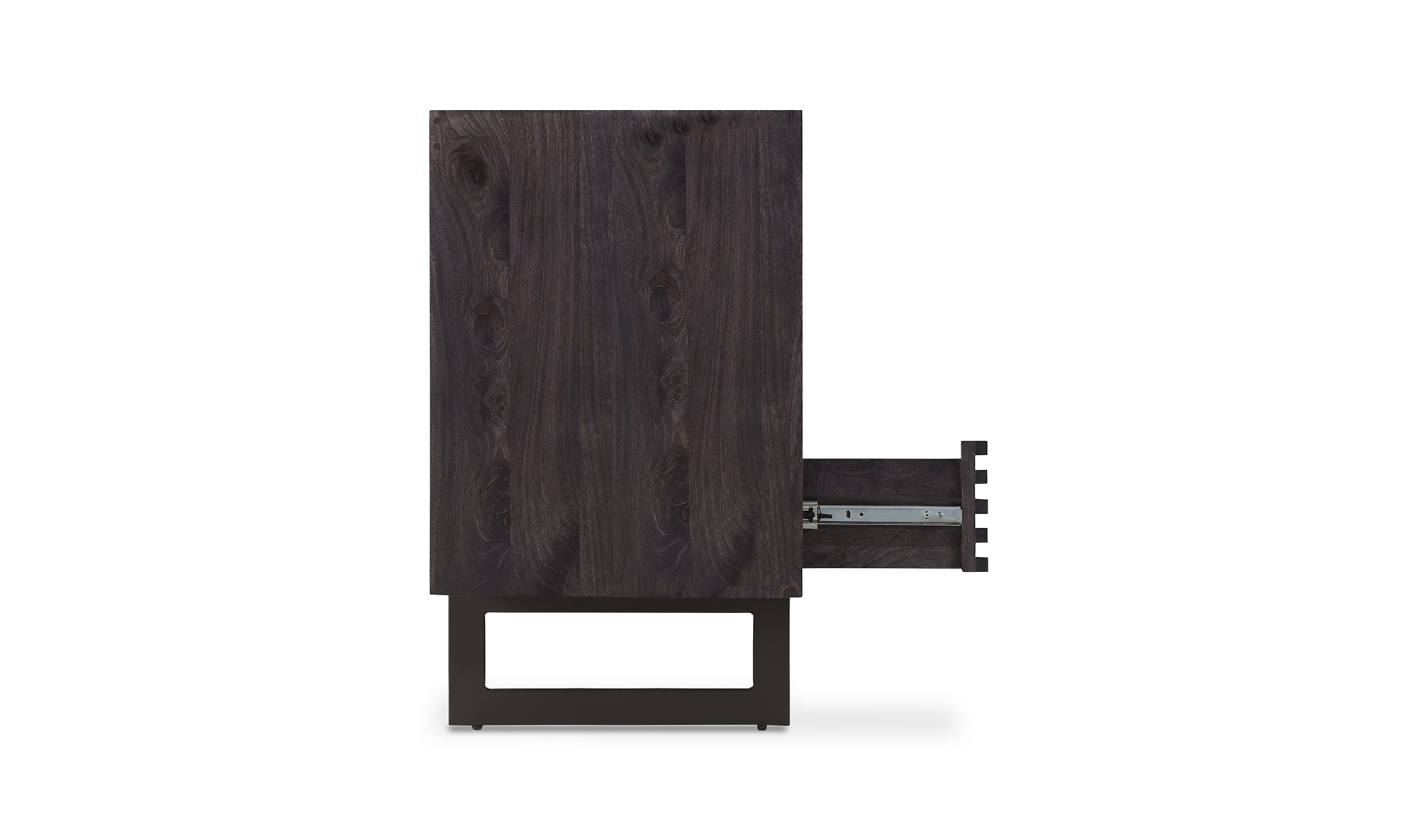 Paloma 3 Drawer Nightstand Charcoal Grey