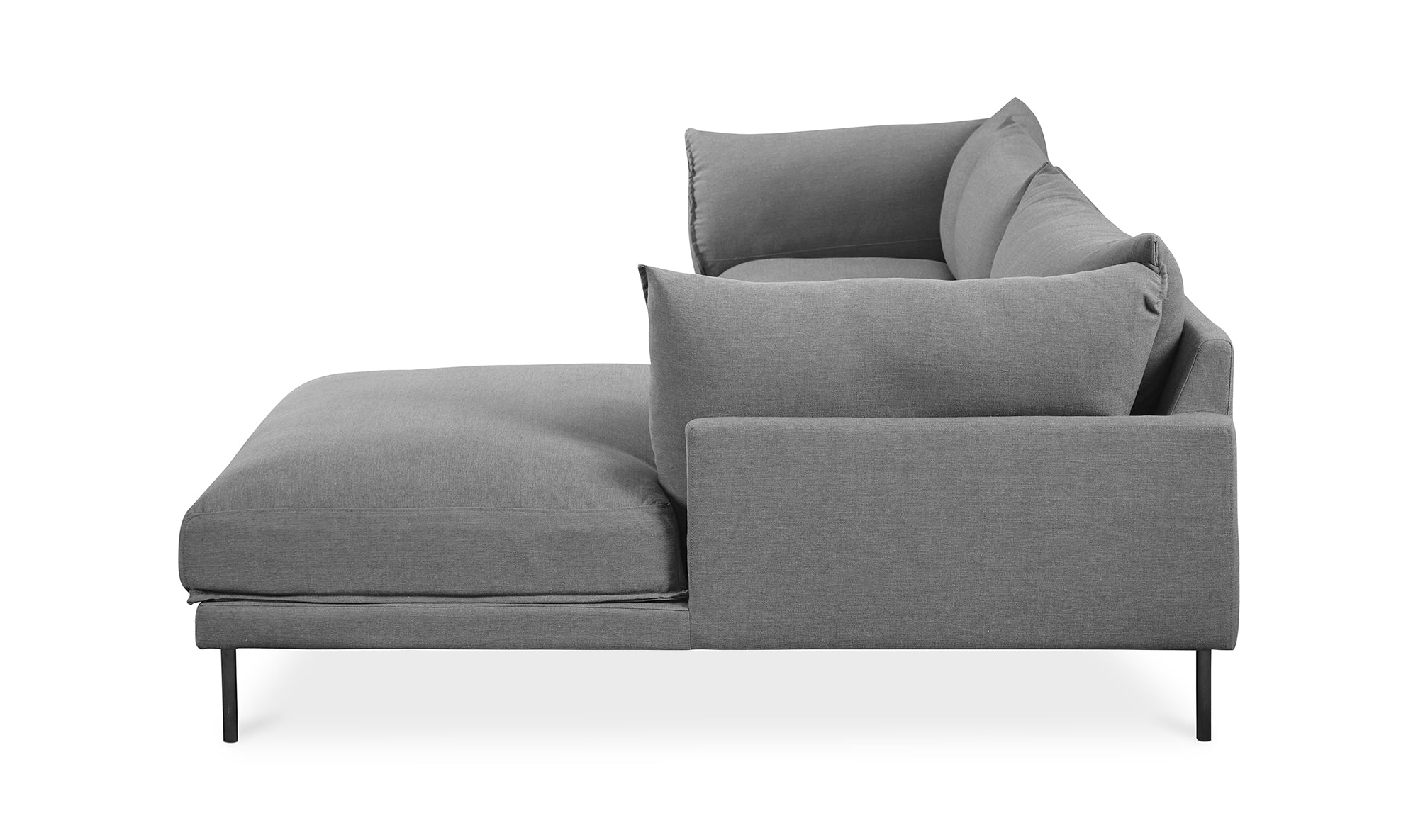 Jamara Right Sectional Charcoal