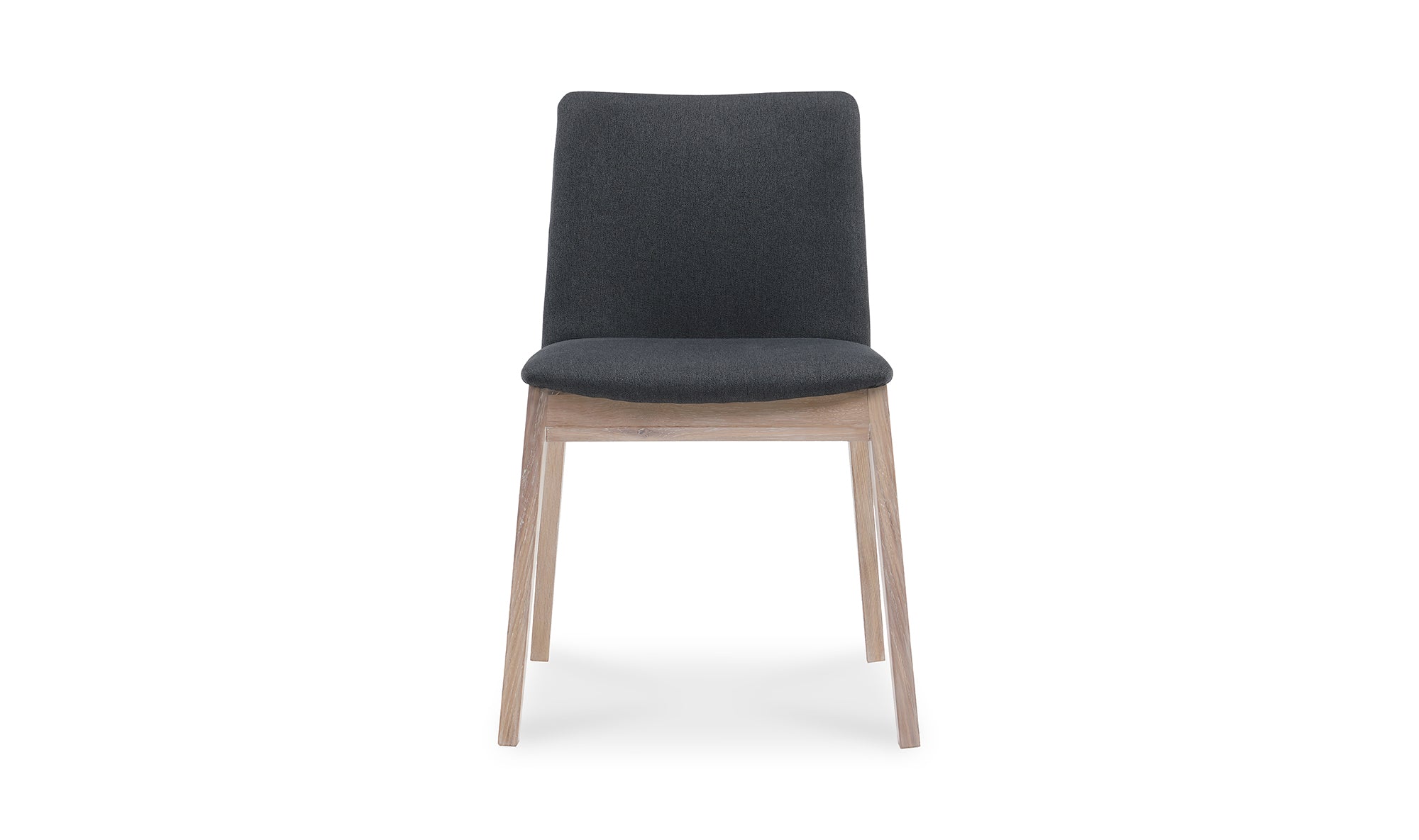 Deco Oak Dining Chair Dark Grey - Set Of Two