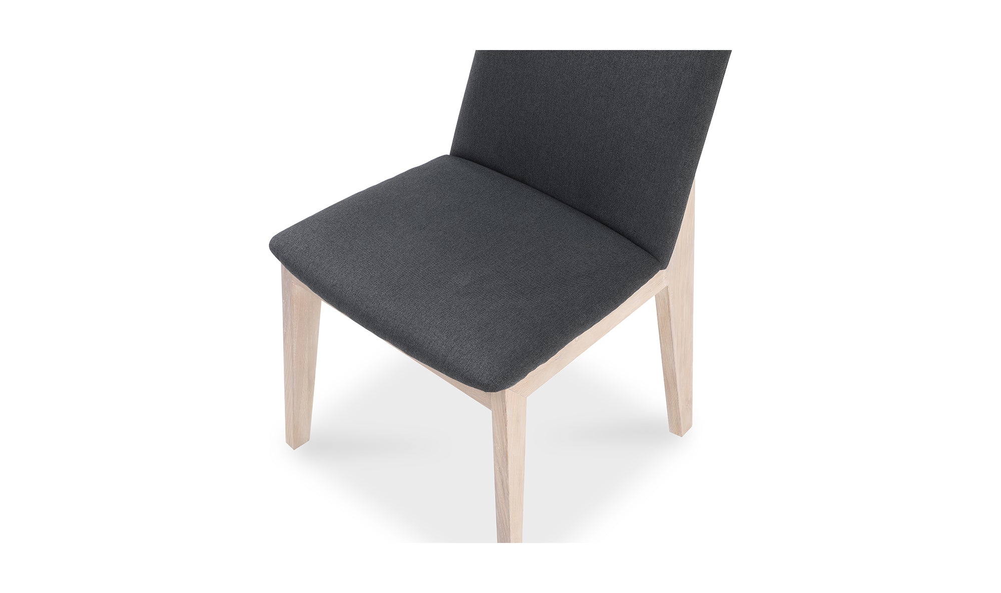 Deco Oak Dining Chair Dark Grey - Set Of Two