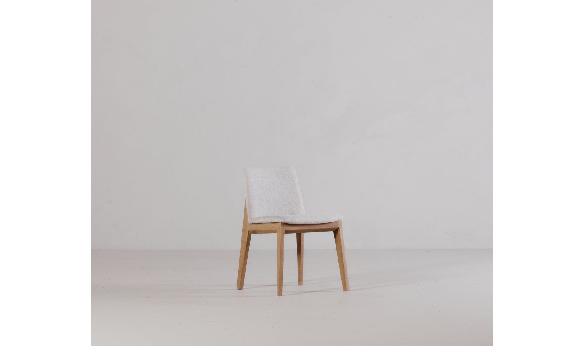 Deco Oak Dining Chair Light Grey - Set Of Two