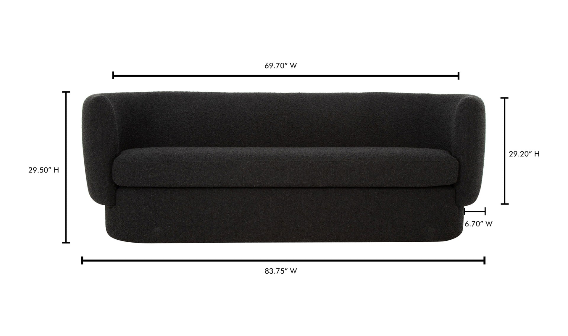 Koba Sofa Maya Black