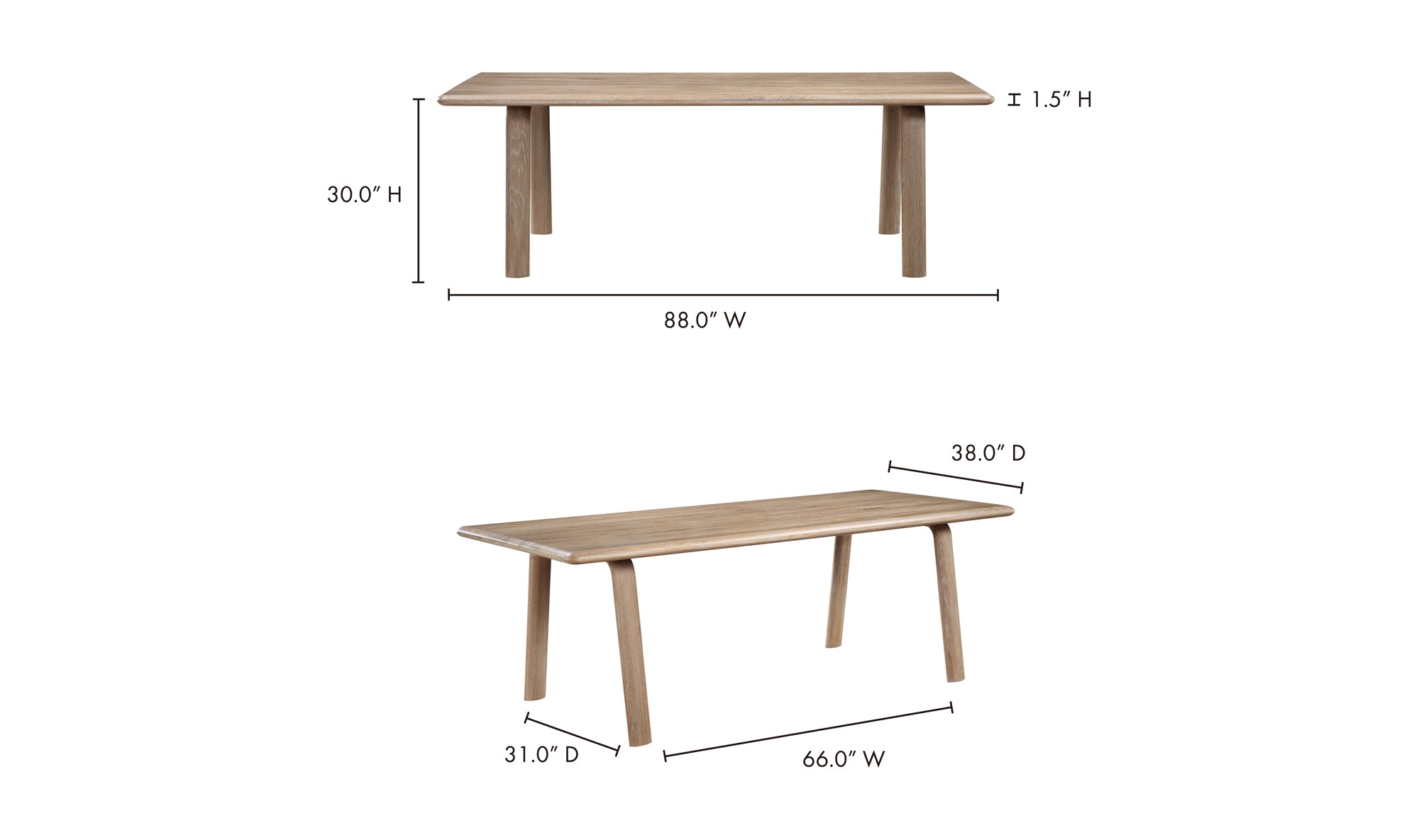 Malibu Dining Table Brown
