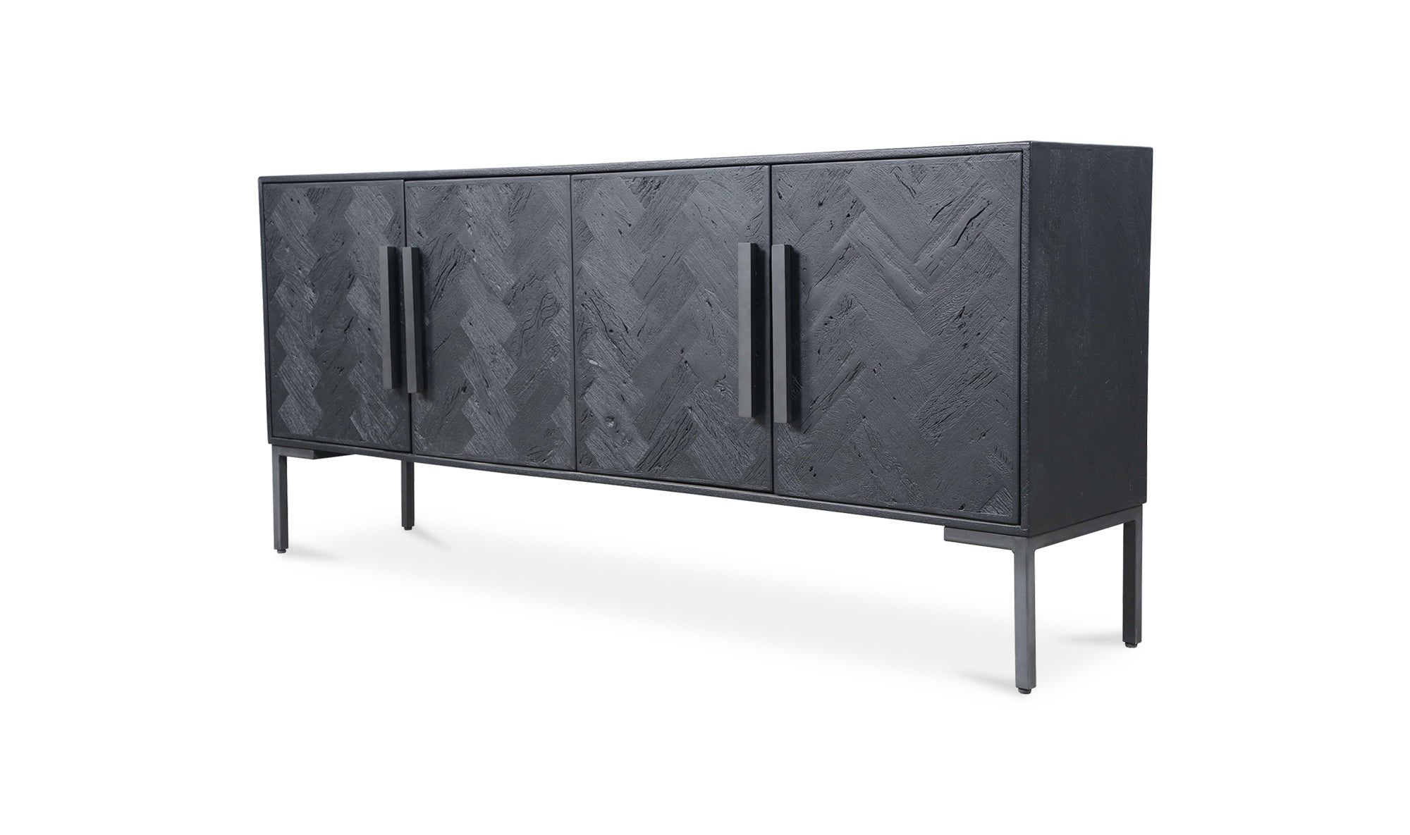 Fishbone Sideboard Black