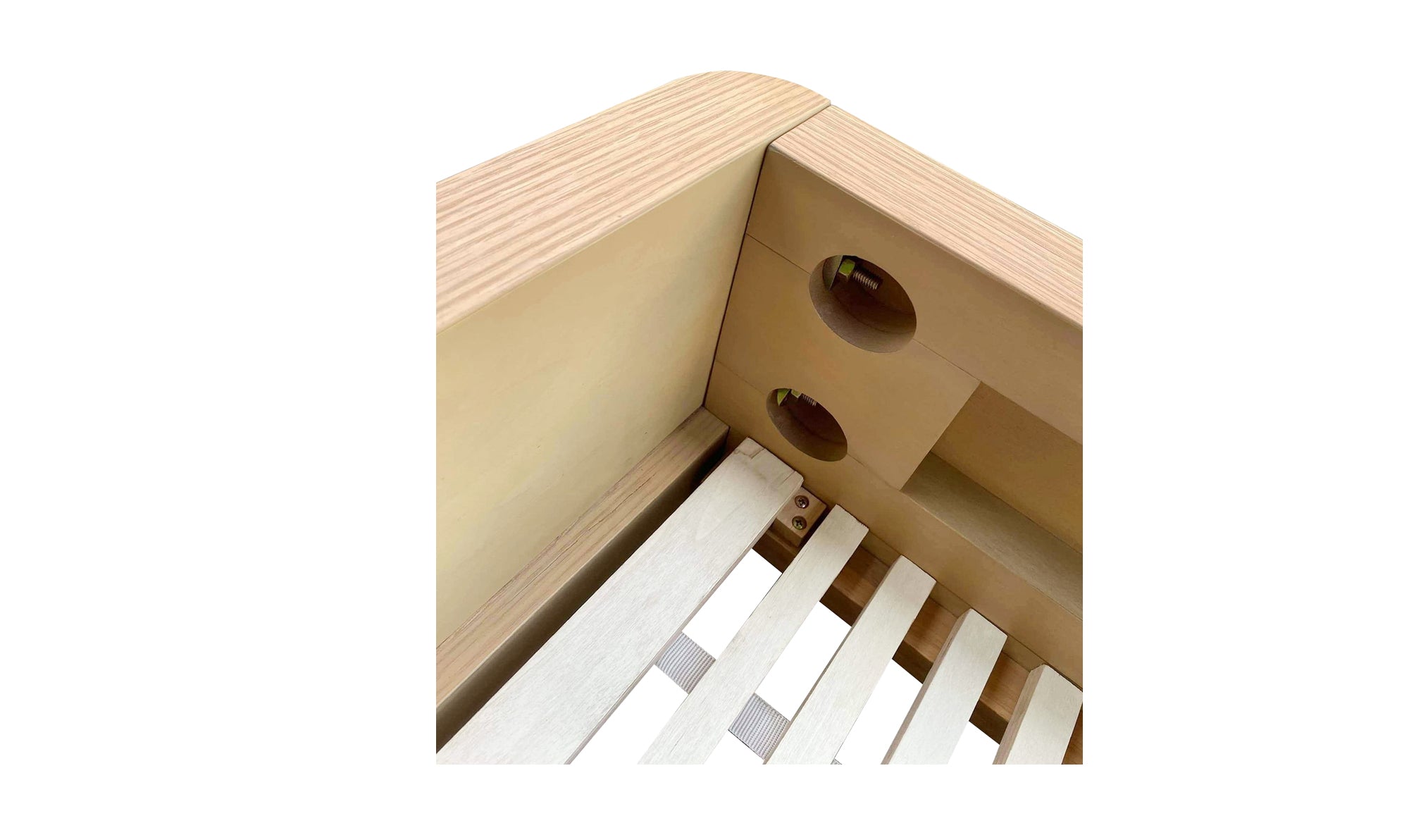 Round Off Bed Light Oak