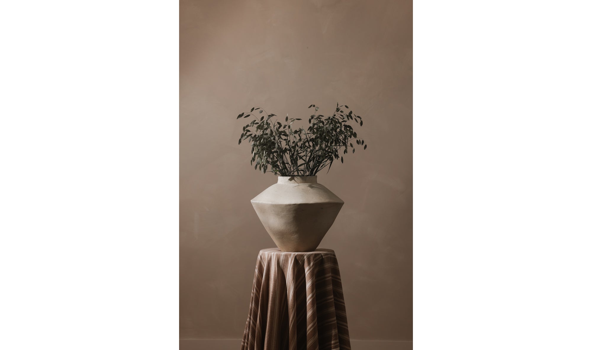 Raja Large Decorative Vessel Beige