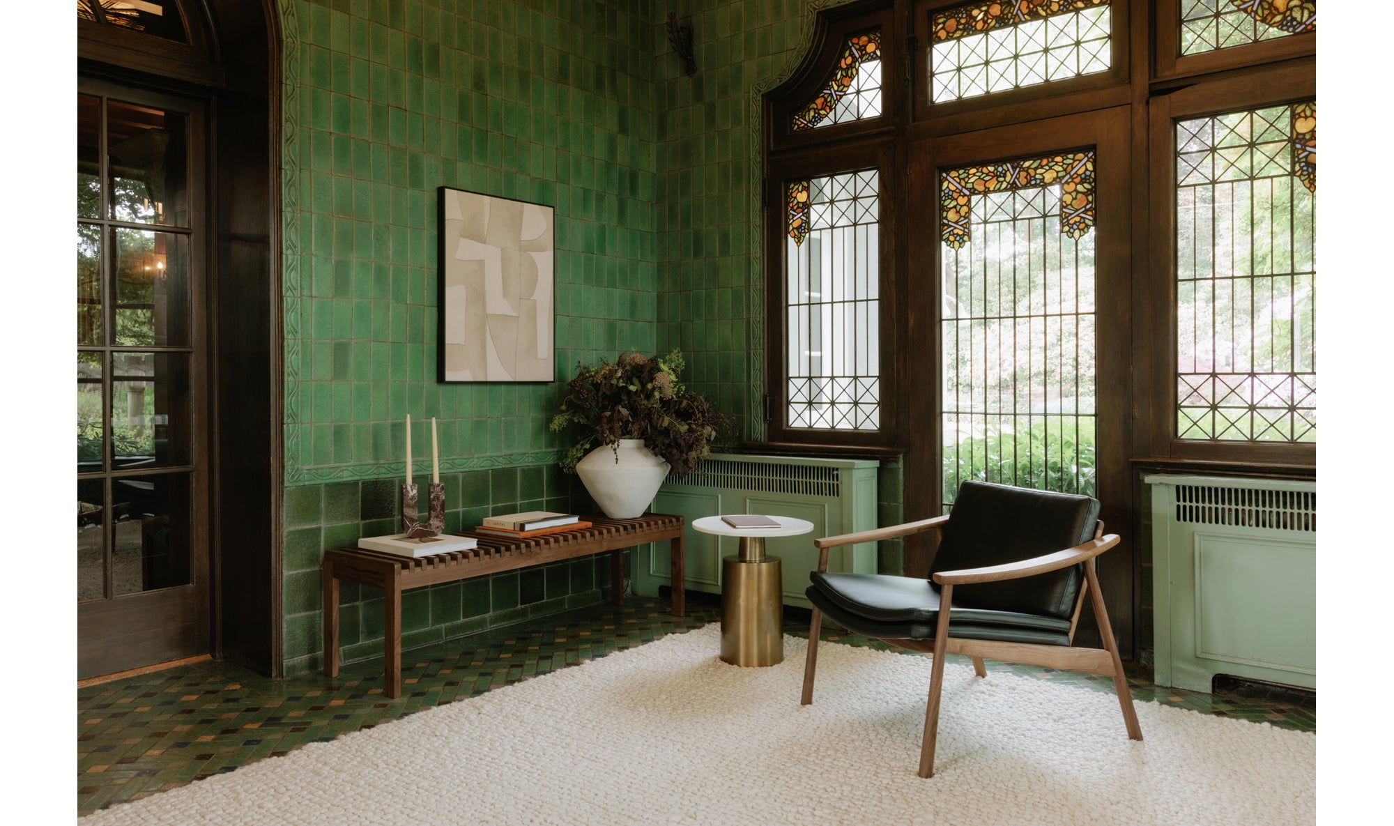 Rohe Bench Walnut Brown