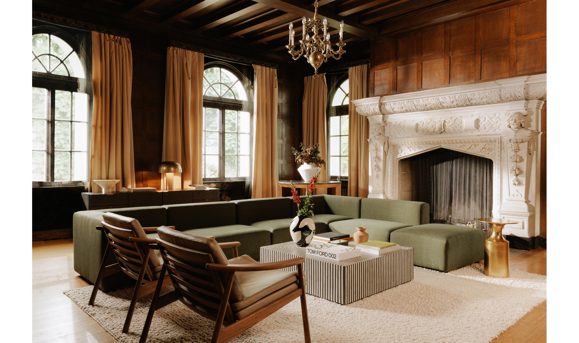 Terning Coffee Table Black and White