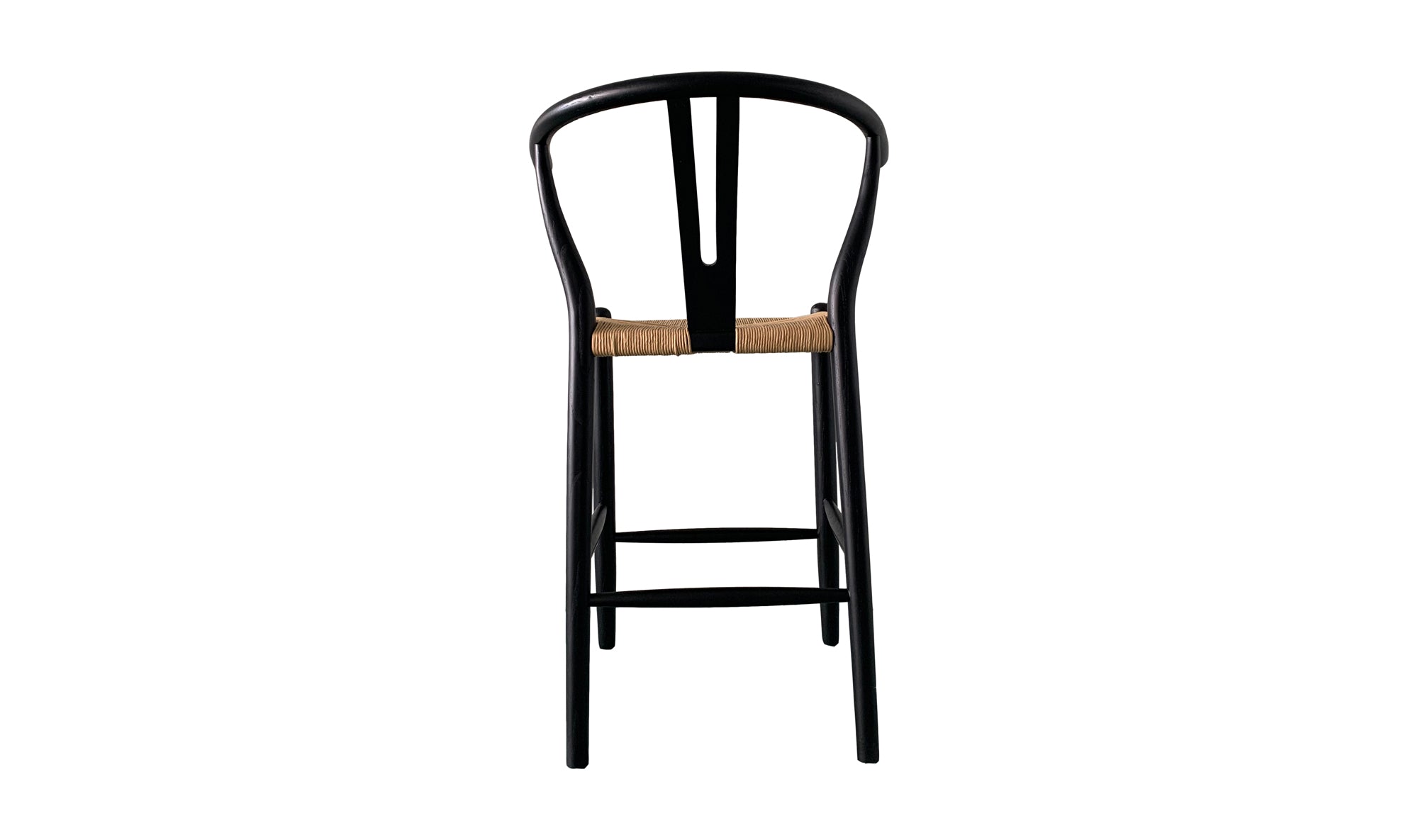 Ventana Counter Stool Black and Natural