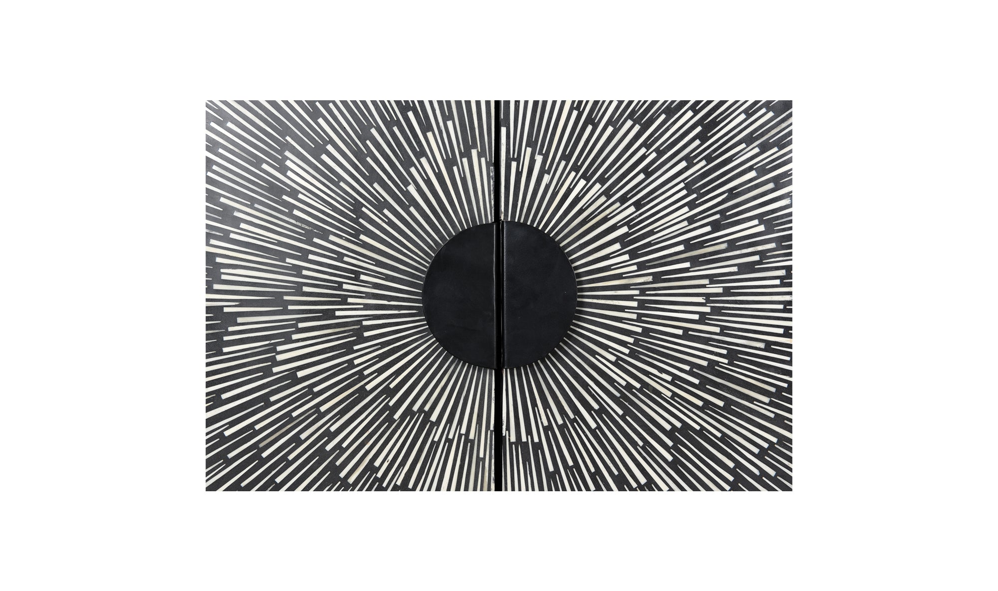 Sunburst Wine Cabinet Black