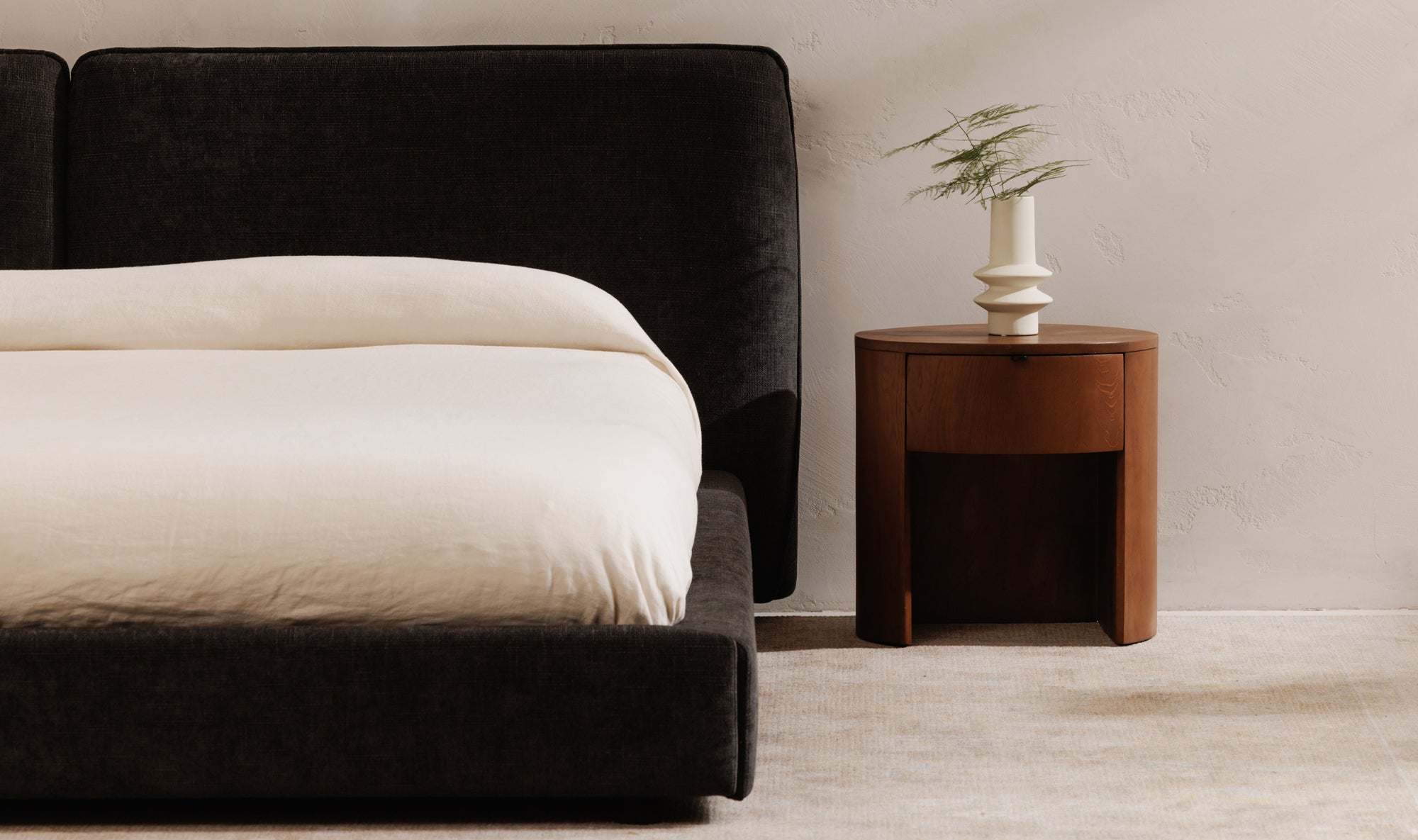 Theo One Drawer Nightstand Brown