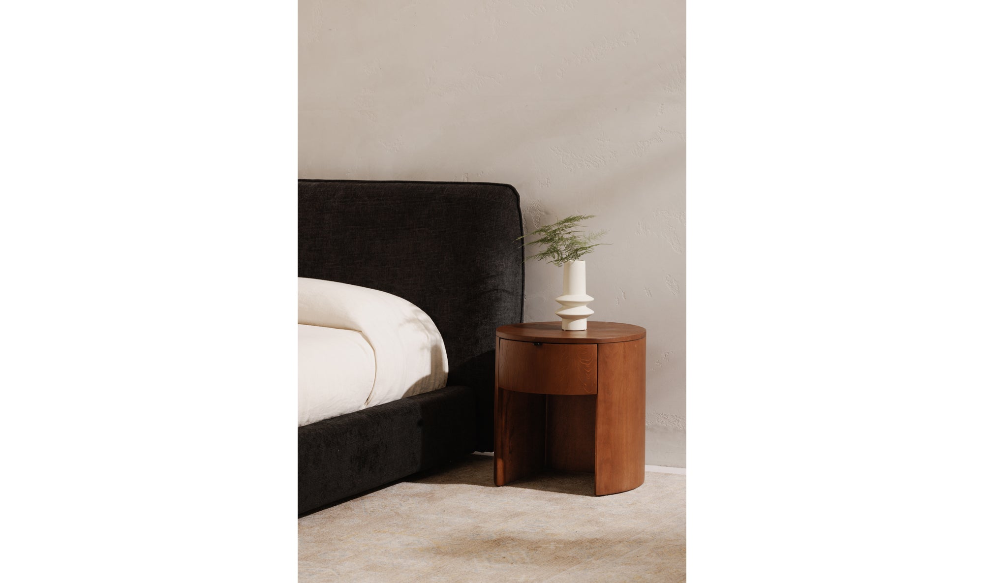 Theo One Drawer Nightstand Brown