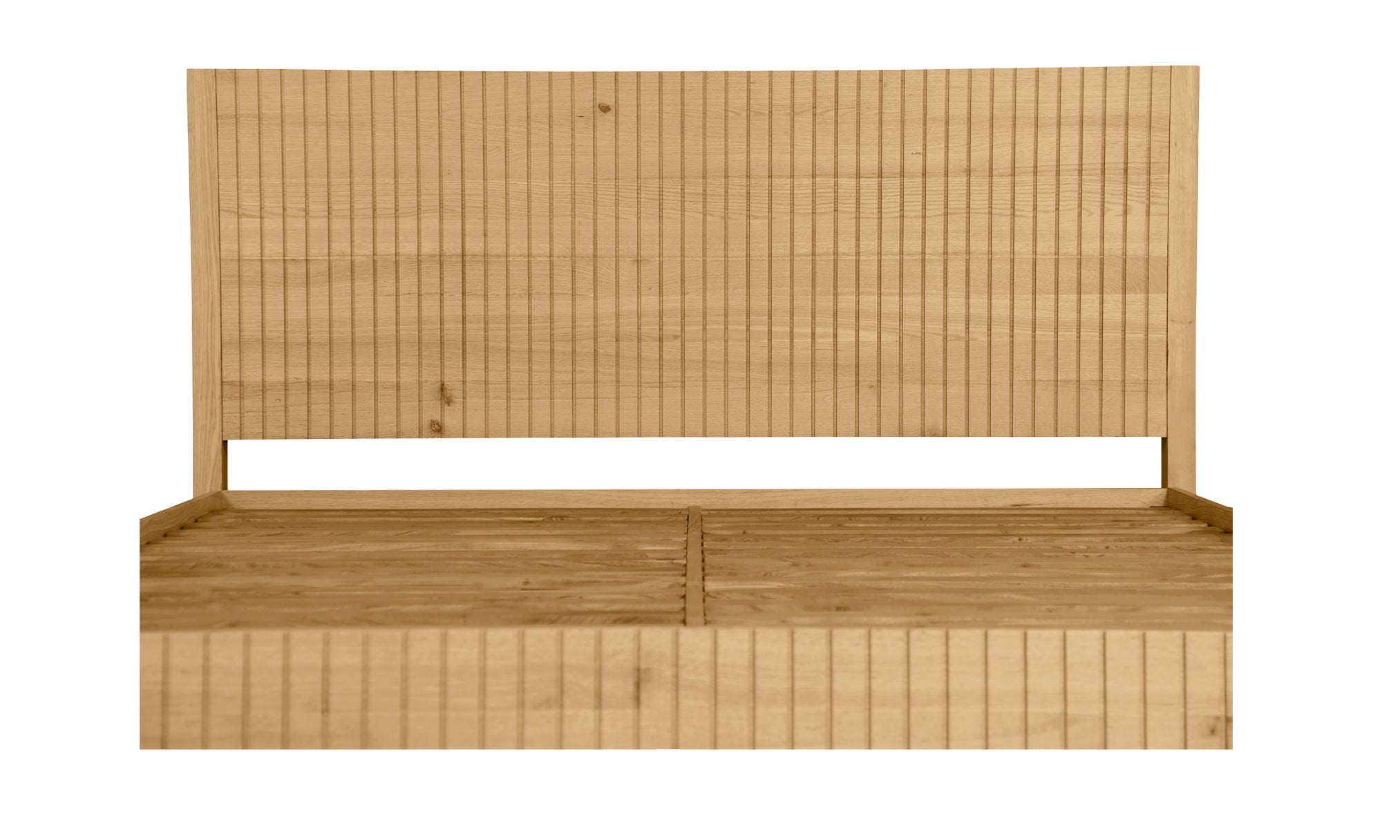 Povera King Bed Natural Oak