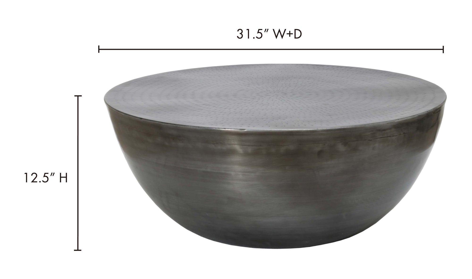 Conga Coffee Table Antique Zinc