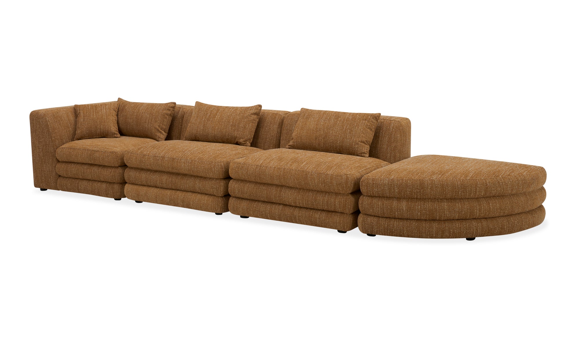 Lowtide Linear Modular Sectional Amber Glow