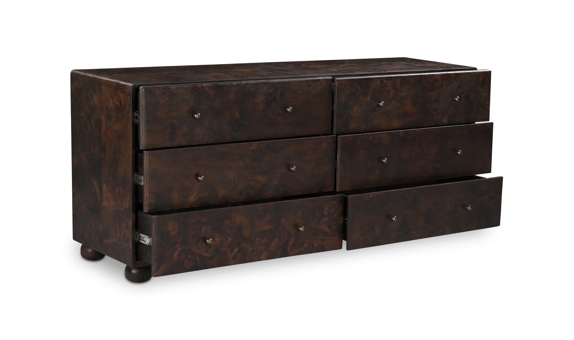 York 6 Drawer Dresser Dark Brown