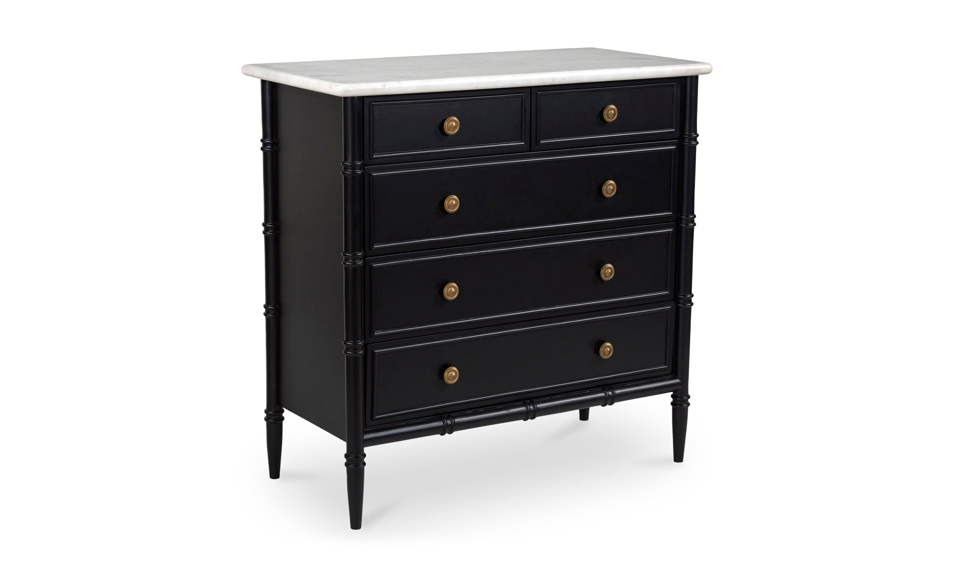 Eleanor 5 Drawer Chest Black