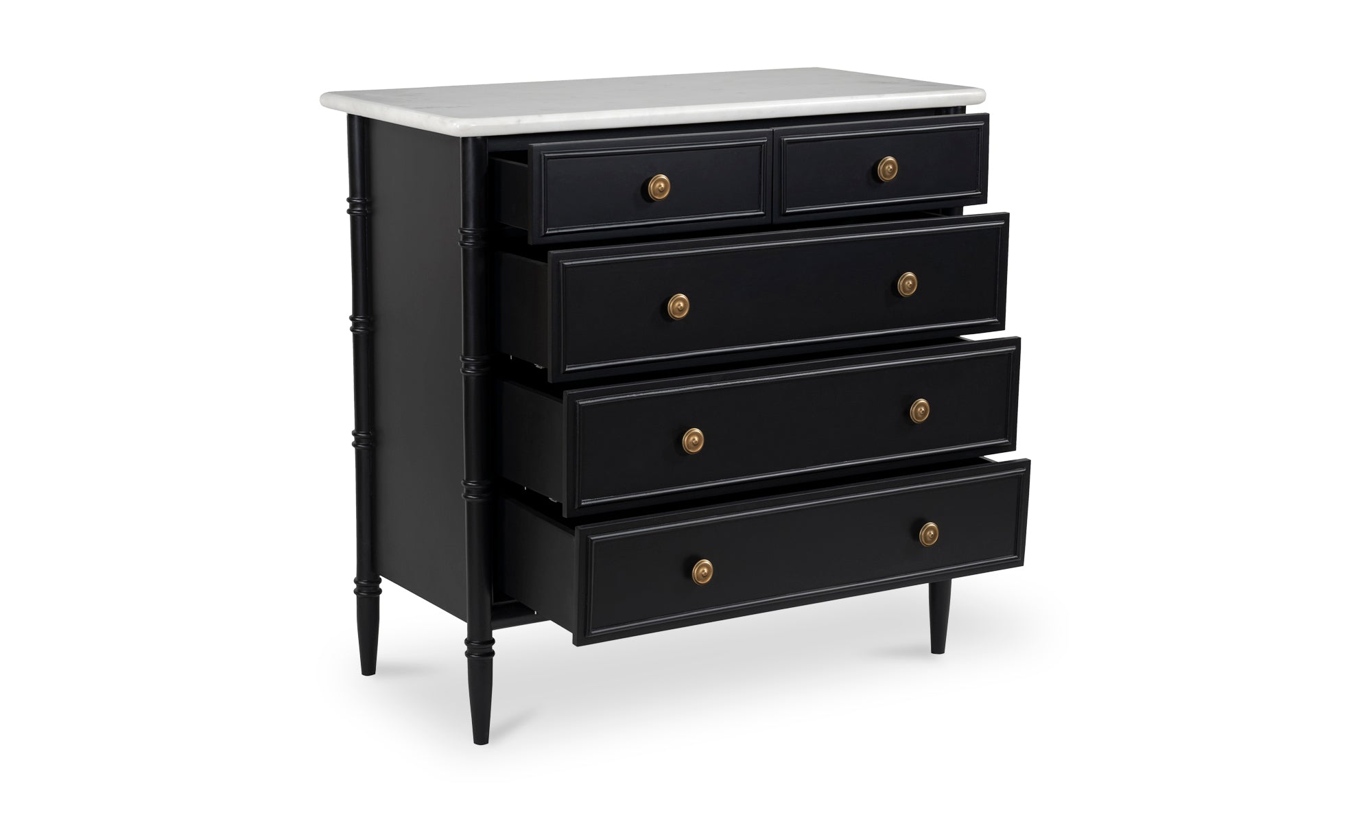 Eleanor 5 Drawer Chest Black