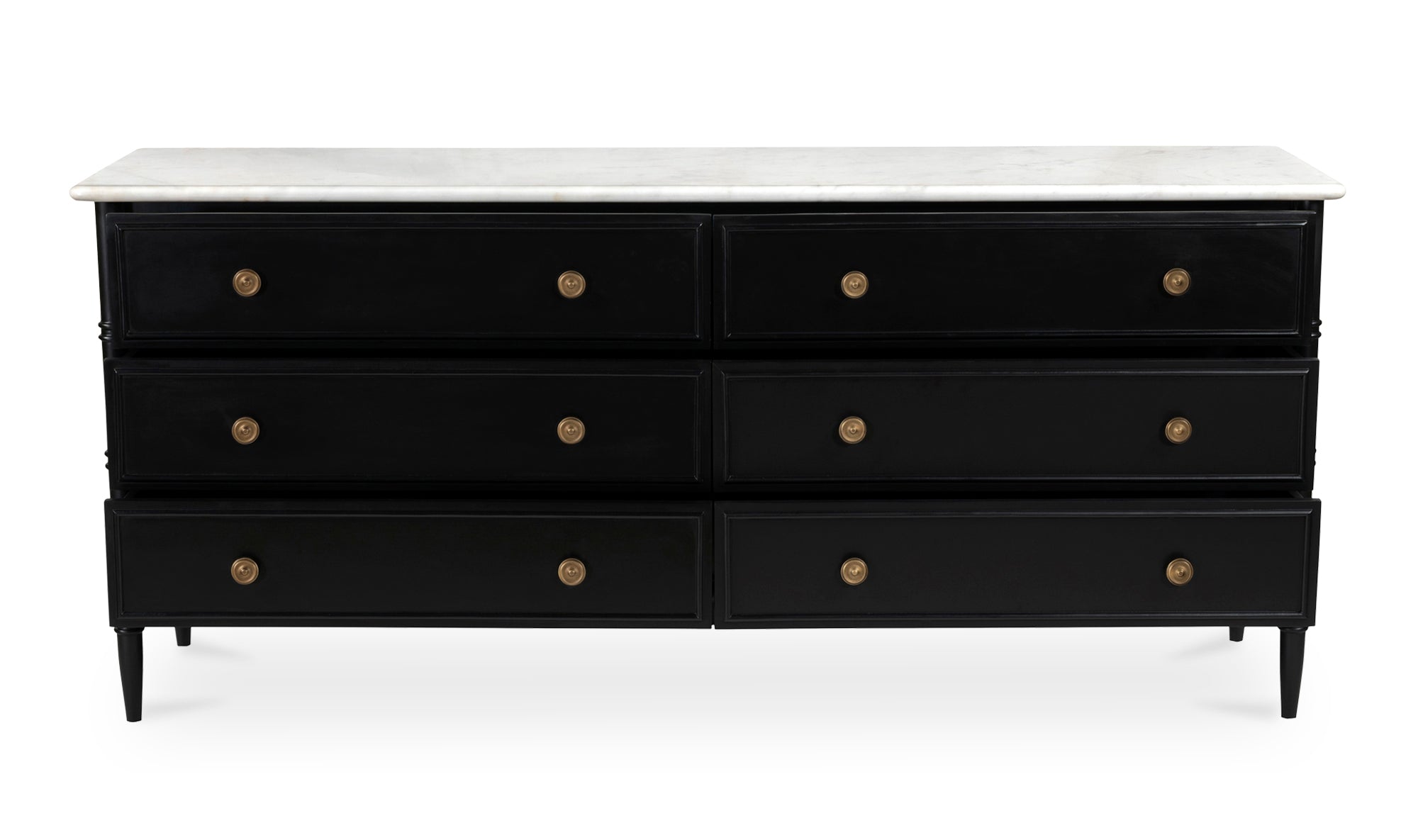 Eleanor 6 Drawer Dresser Black