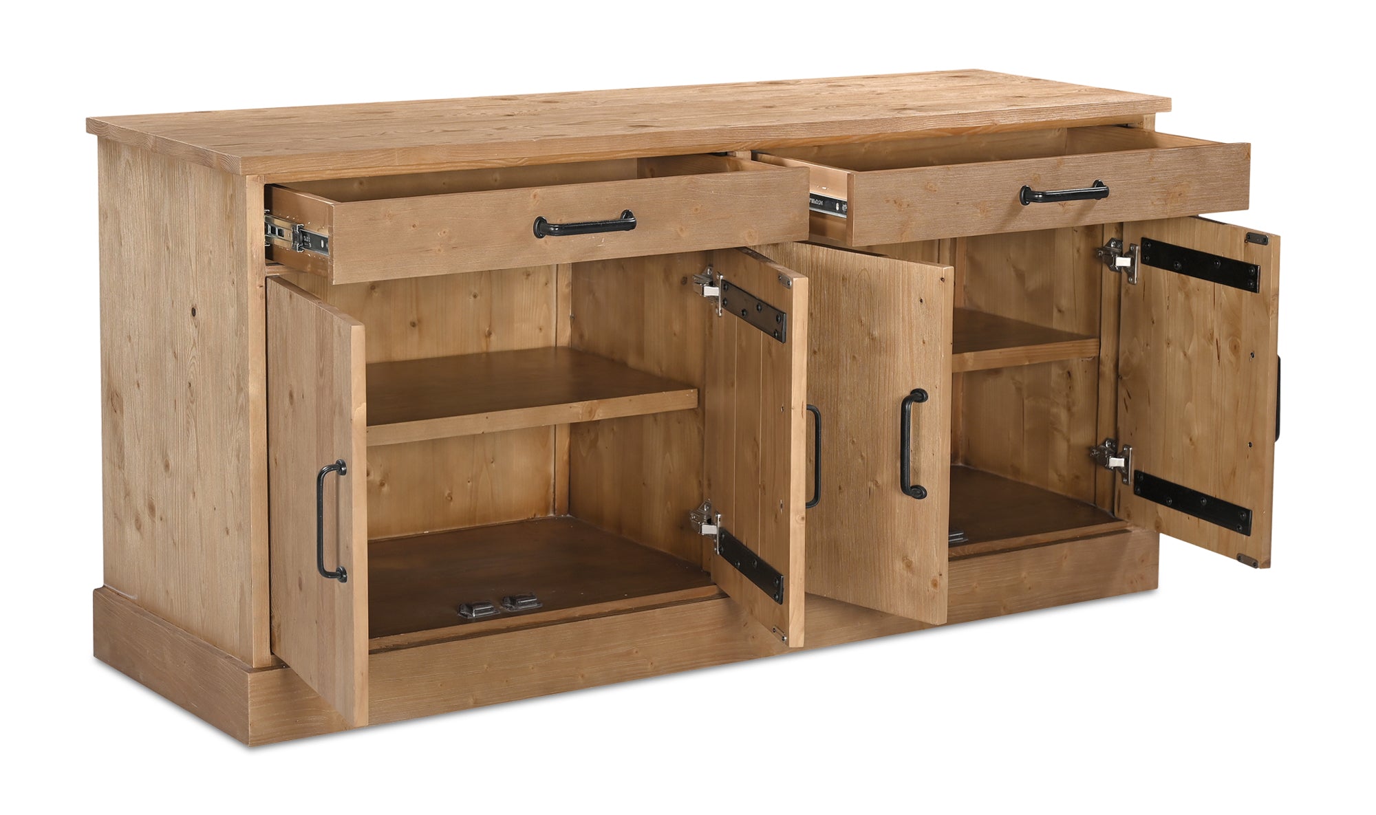 Tade 2 Drawer Sideboard Honey Pine