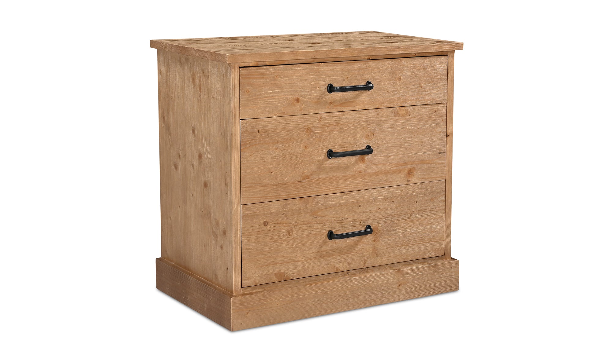 Tade 3 Drawer Nighstand Honey Pine