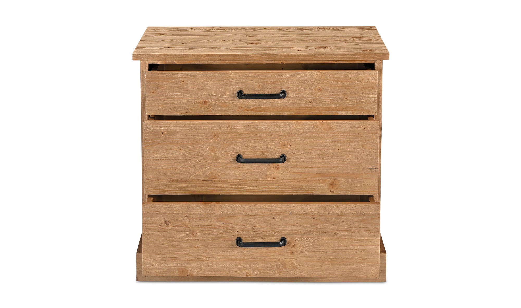 Tade 3 Drawer Nighstand Honey Pine