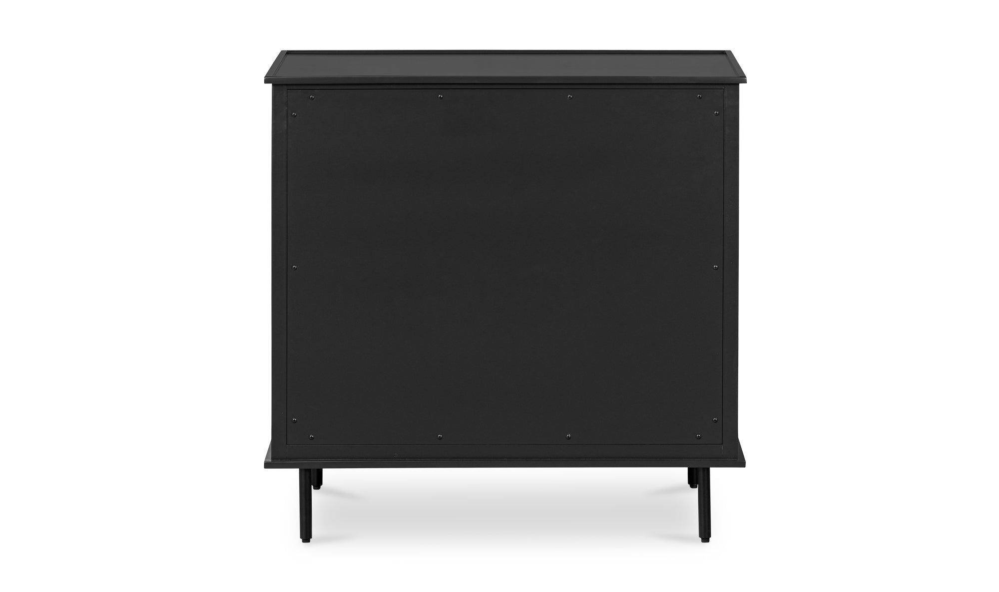 Reagan 3 Drawer Nightstand Black