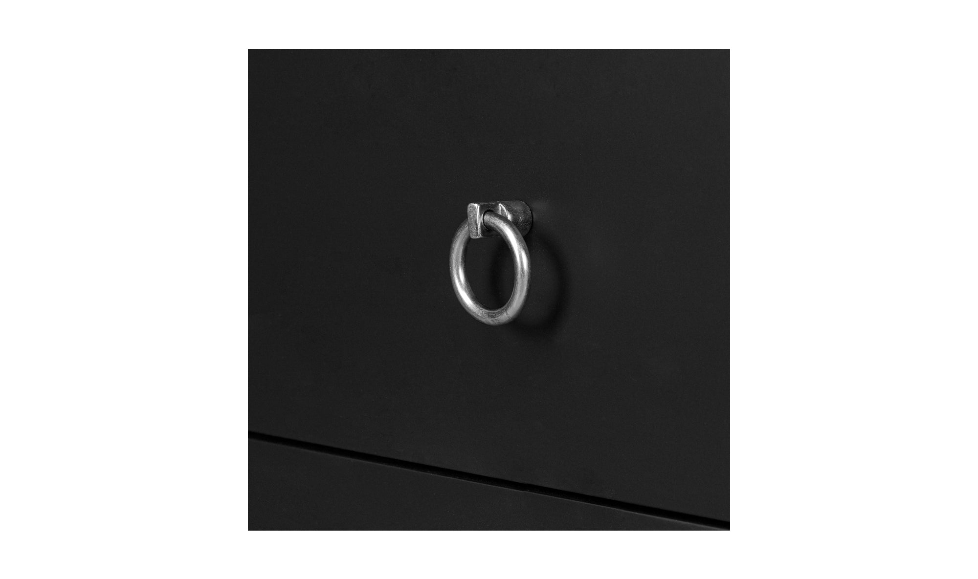 Reagan 3 Drawer Nightstand Black