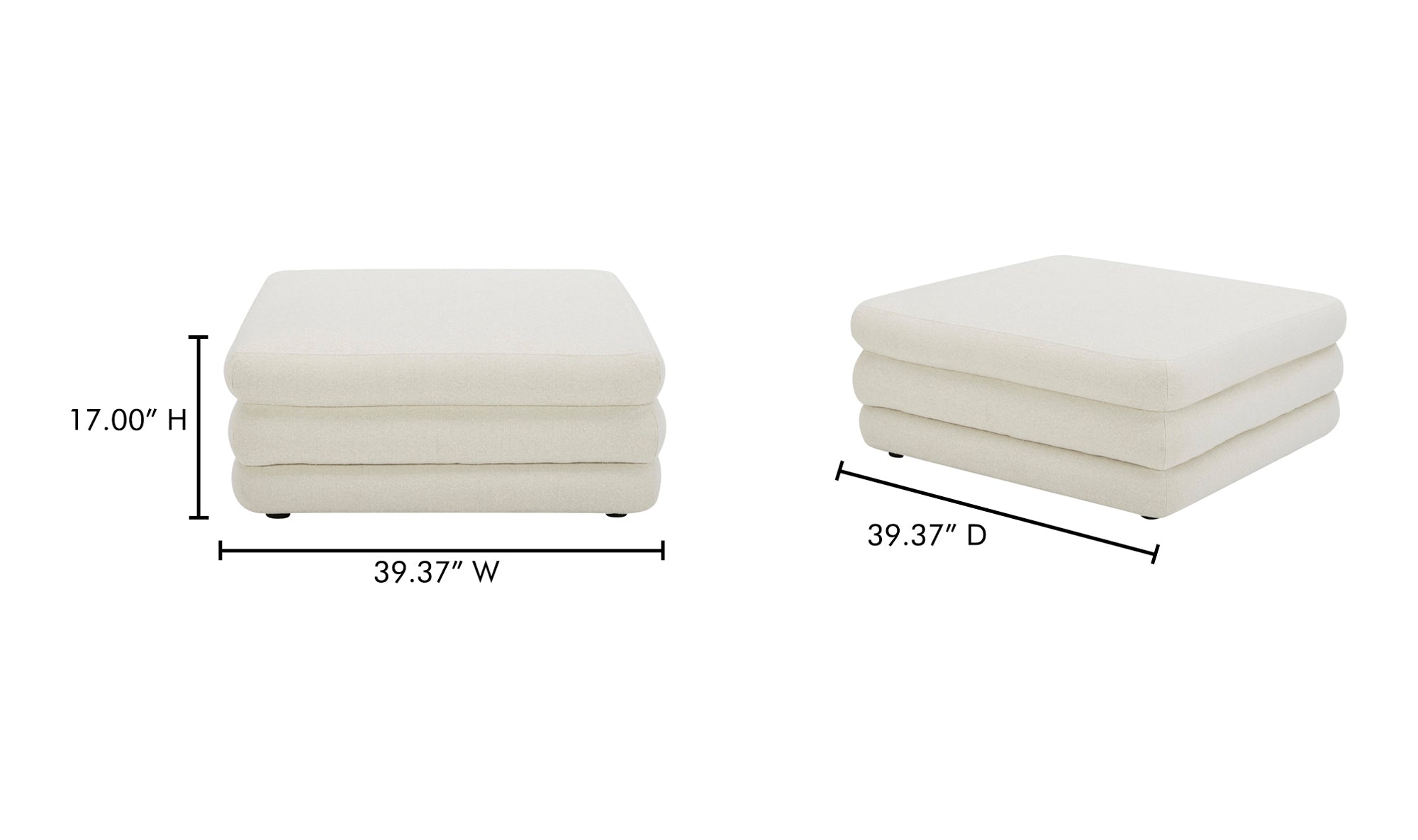 Lowtide Ottoman Amber Glow