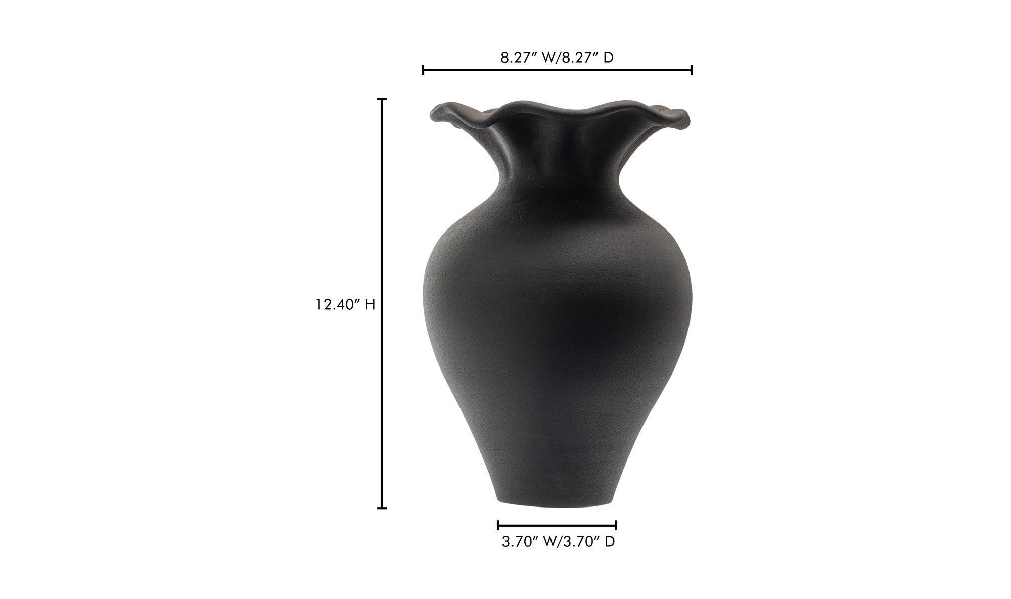 Ruffle Descorative Vessel