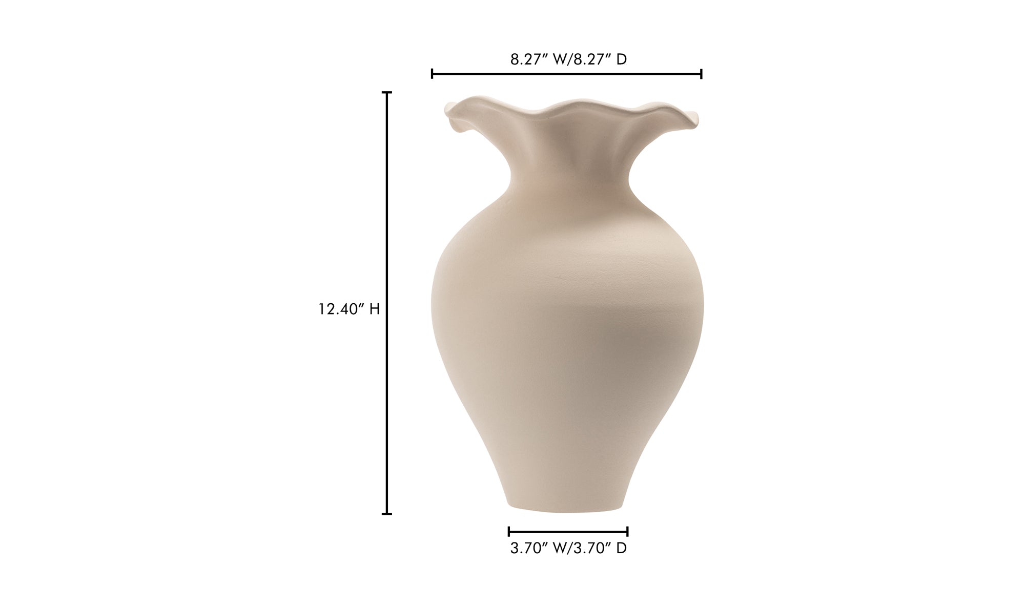 Ruffle Descorative Vessel