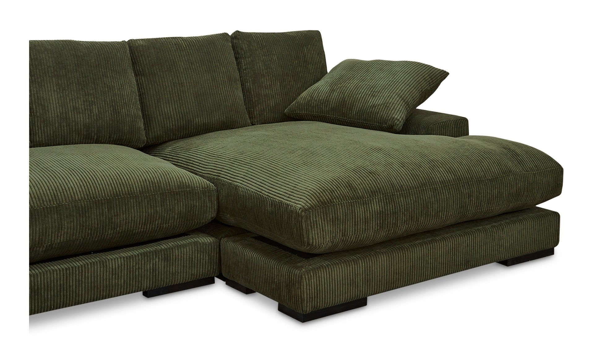 Plunge Sectional Dark Green