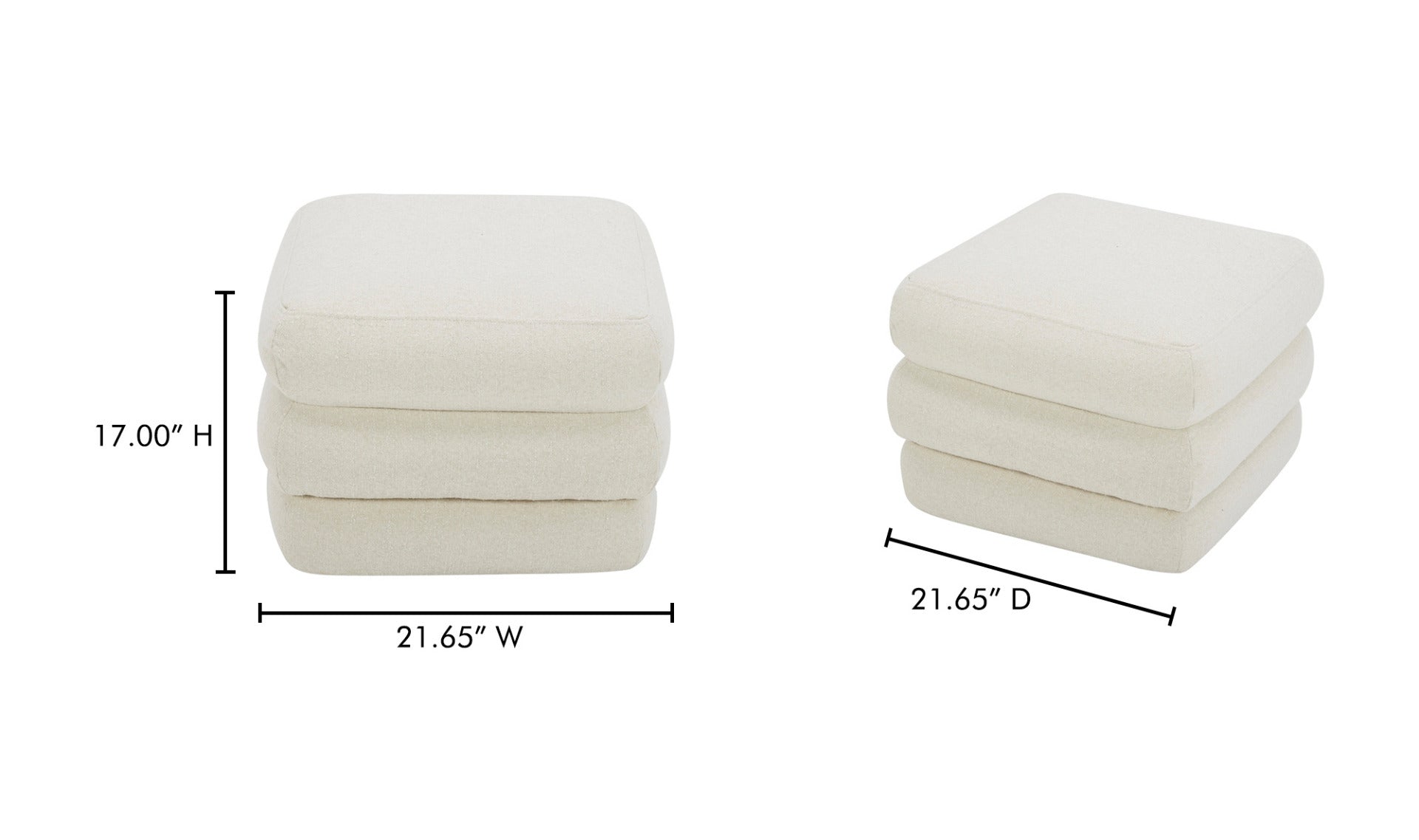 Lowtide Stool Warm White