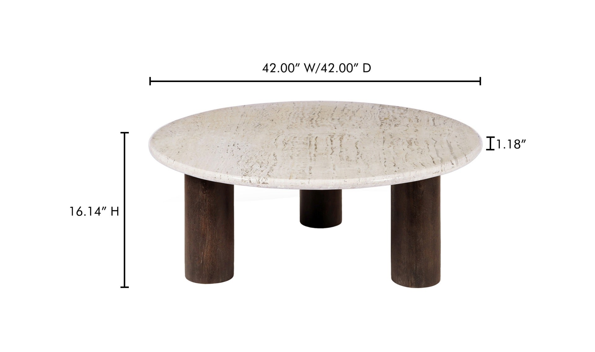 Landon Coffee Table Beige Travertine