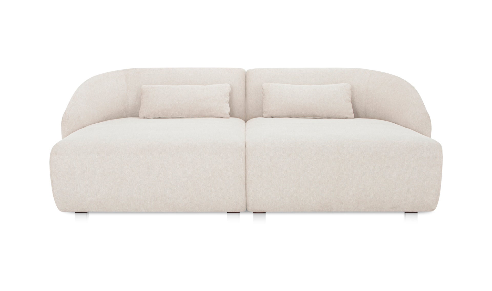 Amelia Double Chaise Modular Sectional Warm White