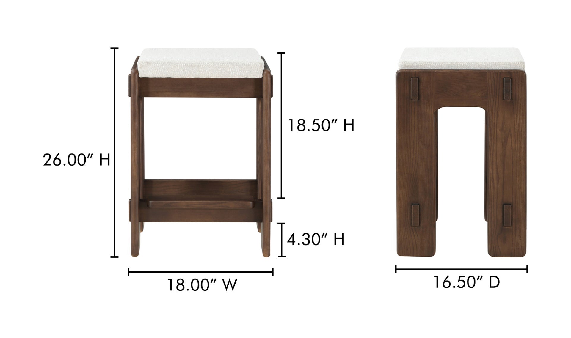 Ashby Counter Stool Brown