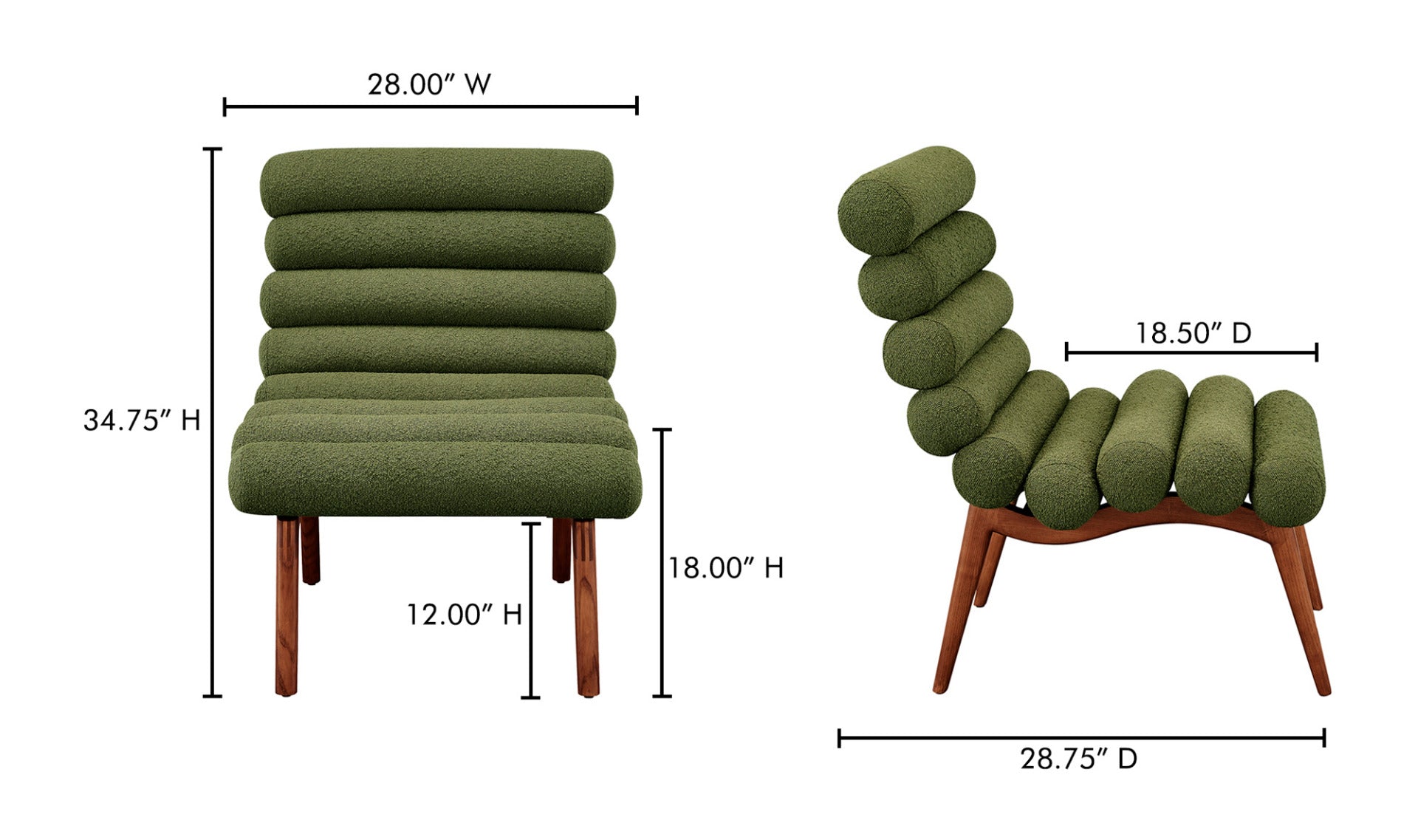 Arlo Accent Chair Dark Green