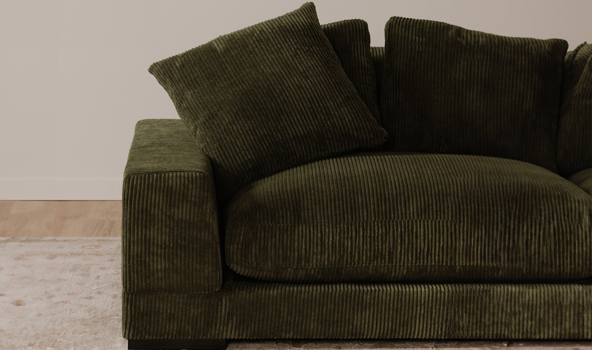 Plunge Sectional Dark Green